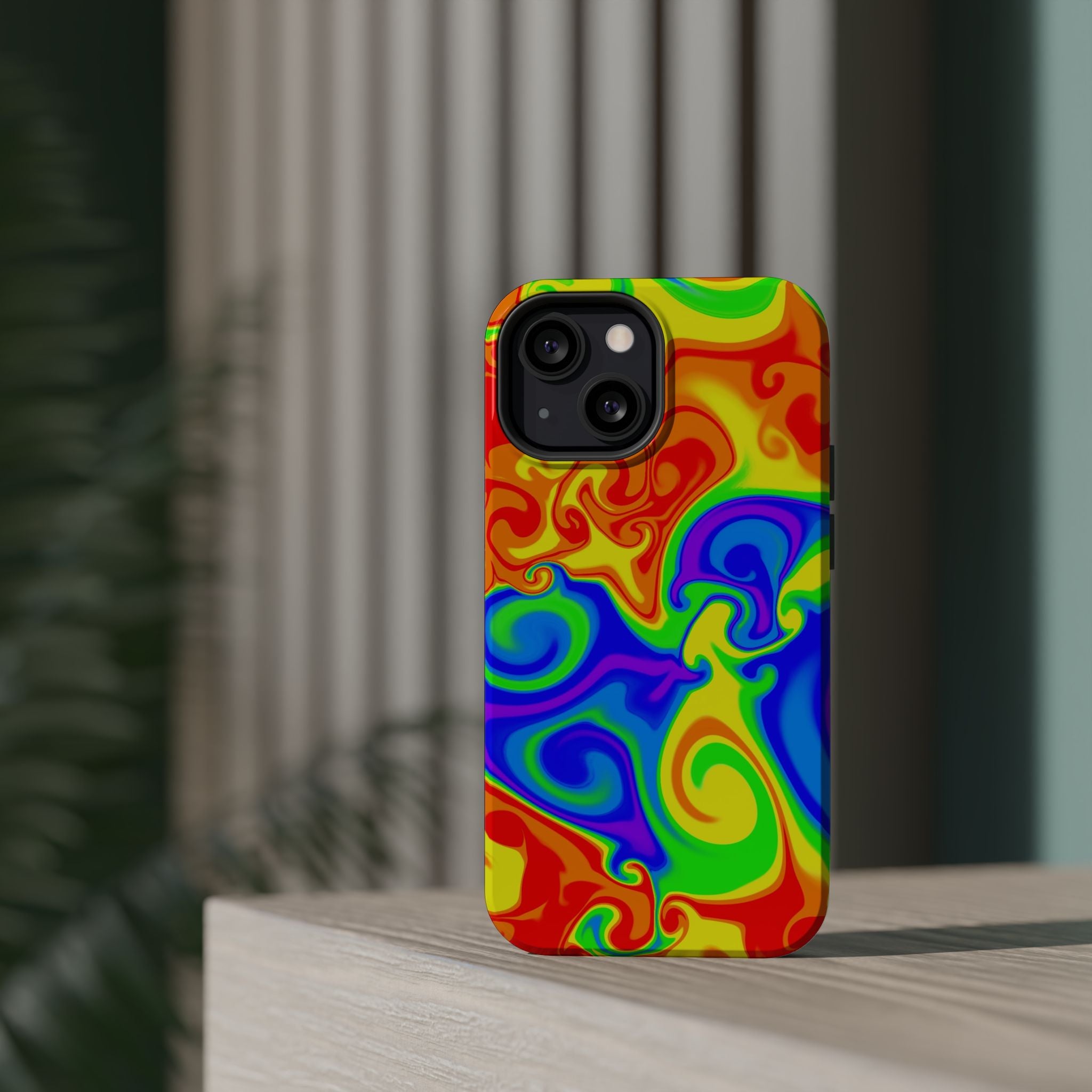 Psychedelic Swirl Magnetic Impact-Resistant Phone Case