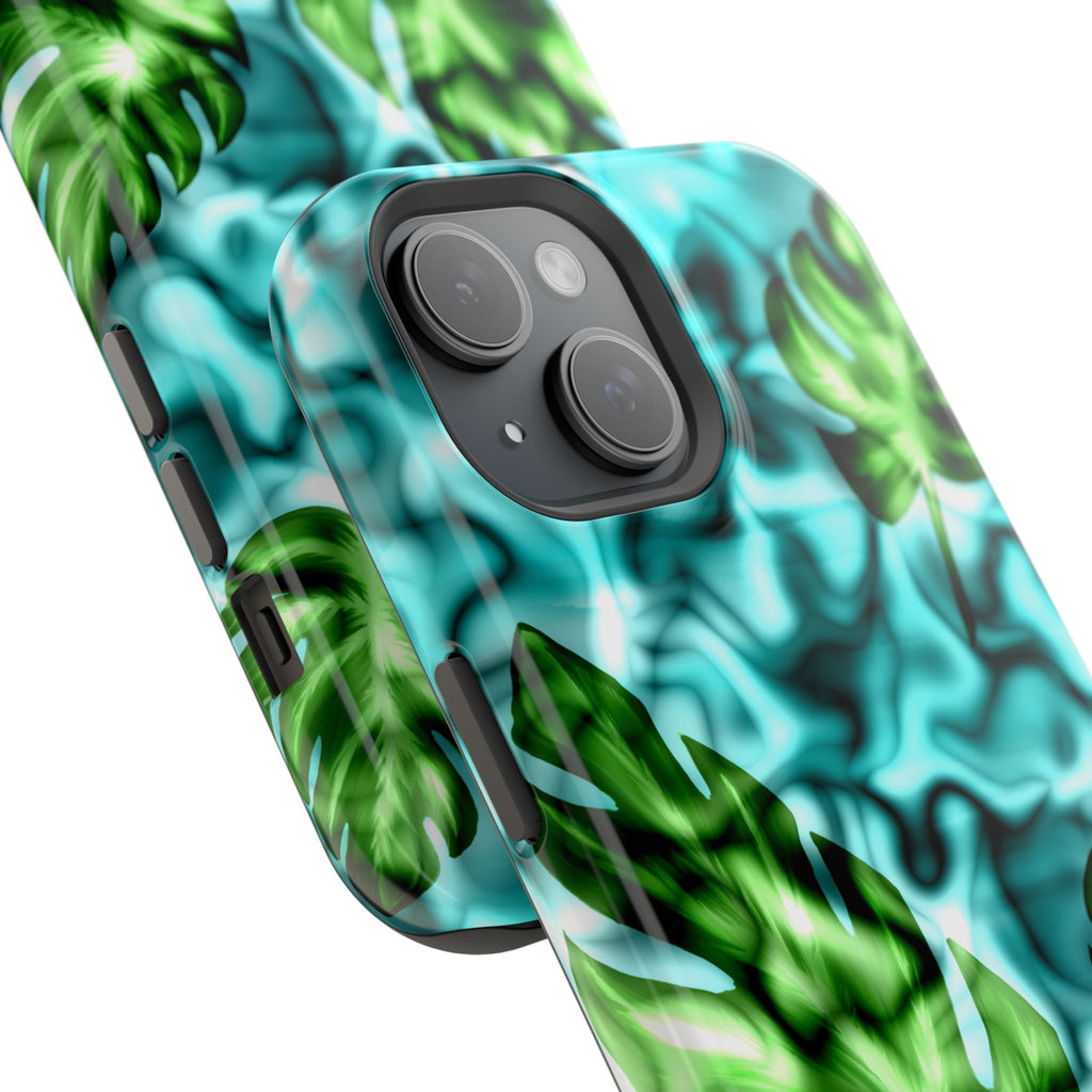 Phone Case — Tropical Monstera Leaves Magnetic Impact-Resistant Cover