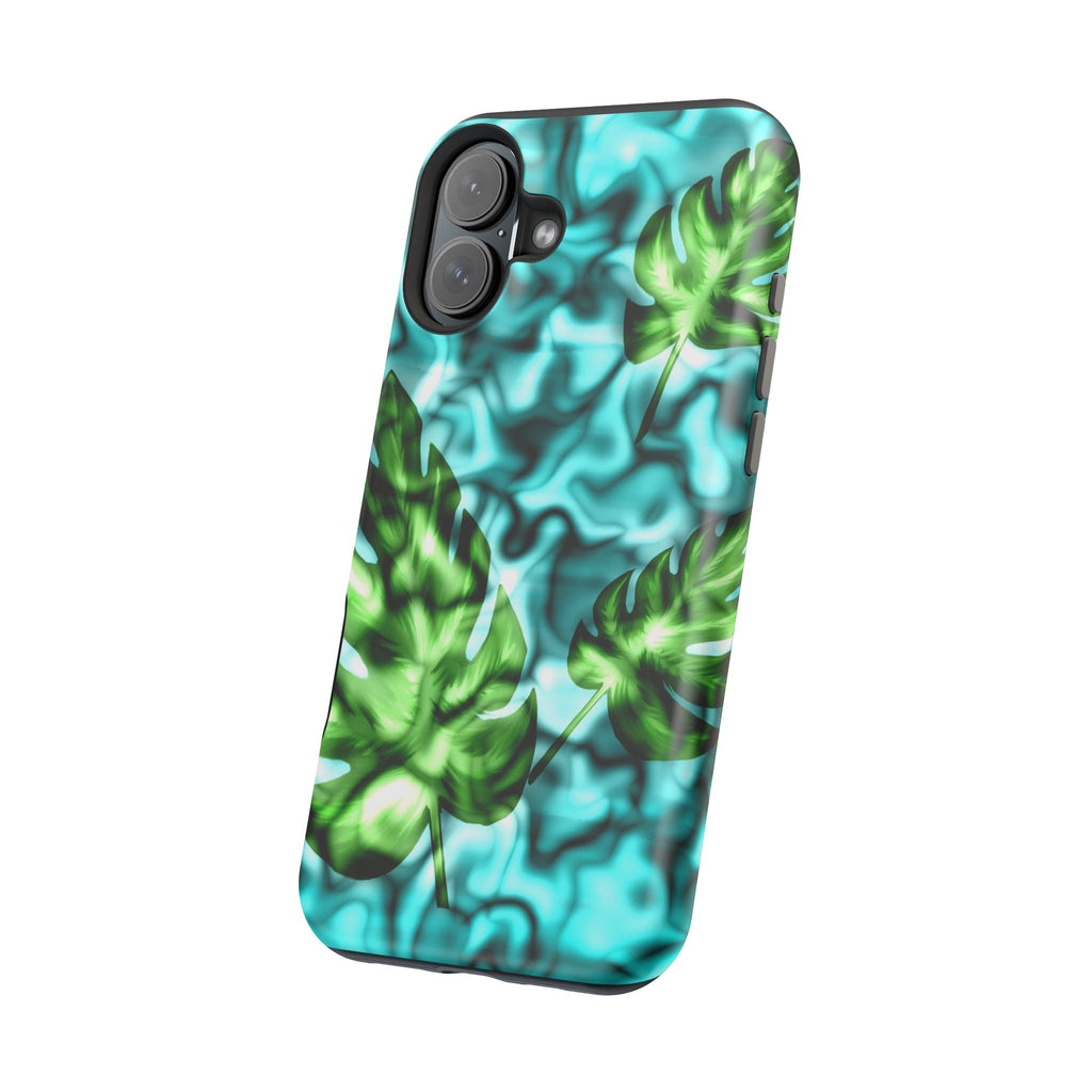 Phone Case — Tropical Monstera Leaves Magnetic Impact-Resistant Cover