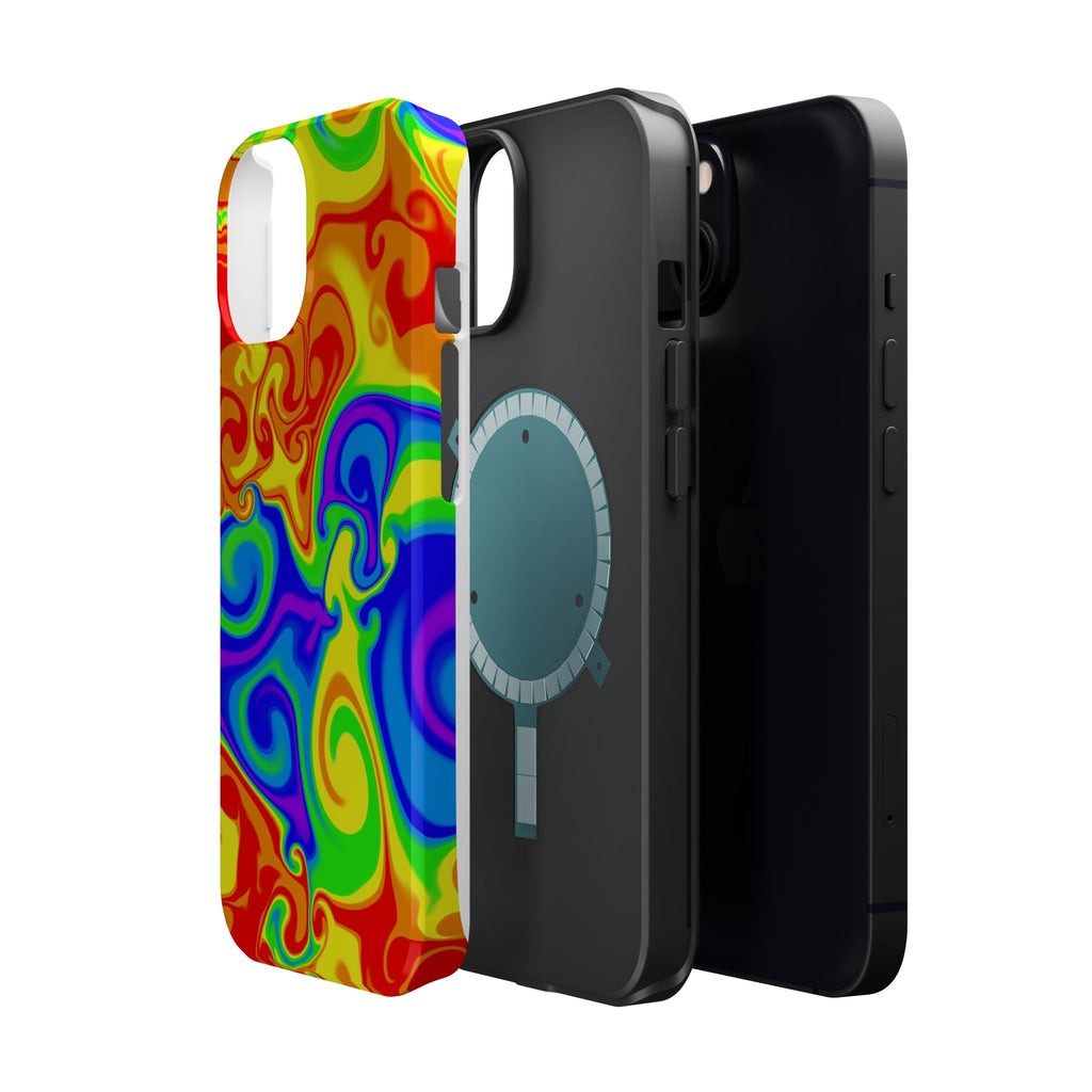 Psychedelic Swirl Magnetic Impact-Resistant Phone Case