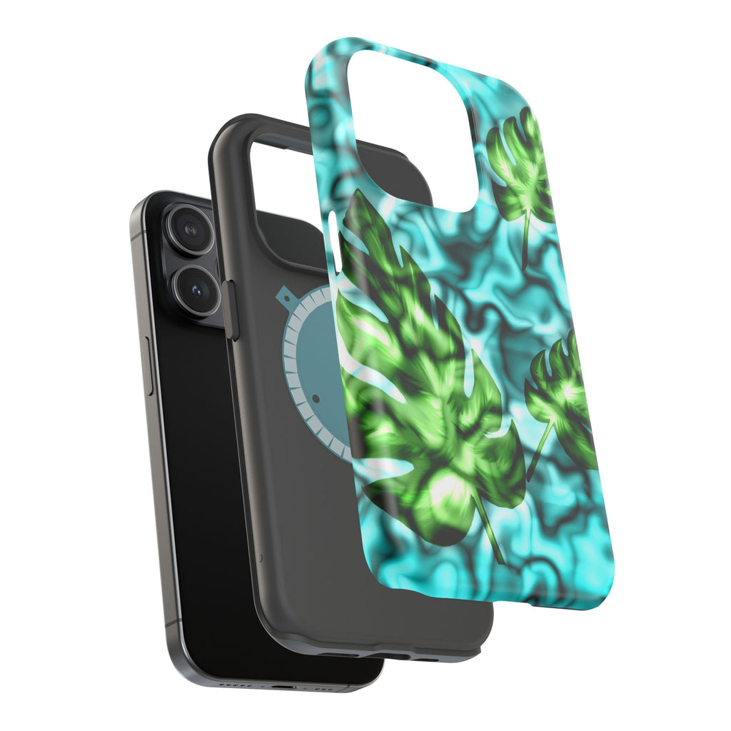 Phone Case — Tropical Monstera Leaves Magnetic Impact-Resistant Cover