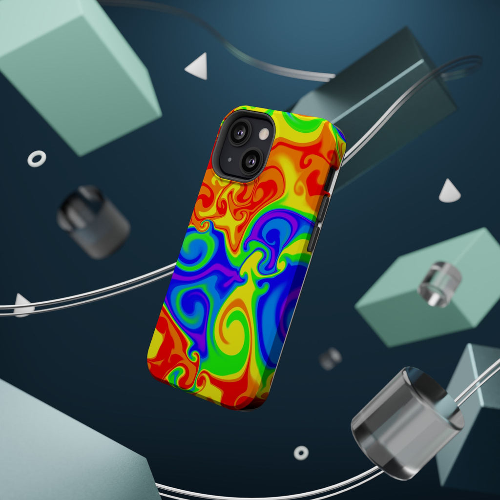 Psychedelic Swirl Magnetic Impact-Resistant Phone Case