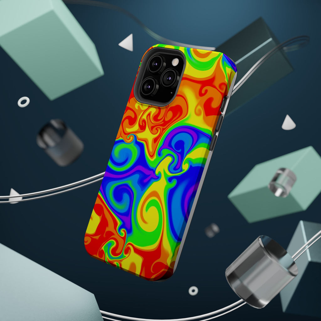 Psychedelic Swirl Magnetic Impact-Resistant Phone Case