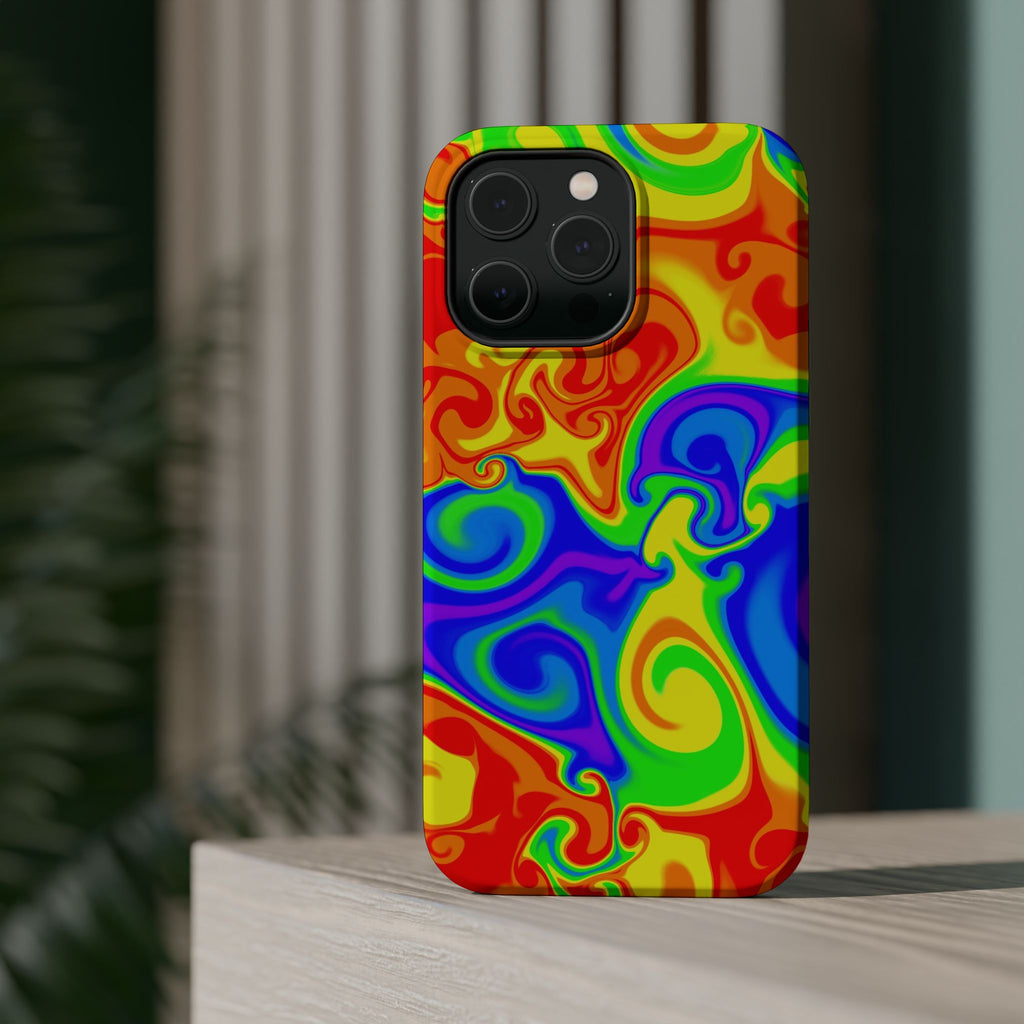 Psychedelic Swirl Magnetic Impact-Resistant Phone Case
