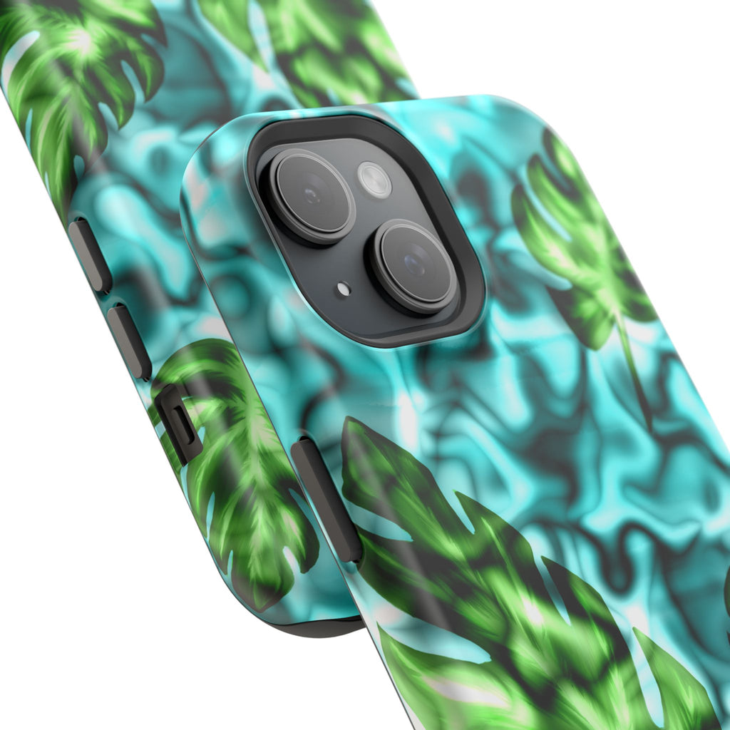 Phone Case — Tropical Monstera Leaves Magnetic Impact-Resistant Cover