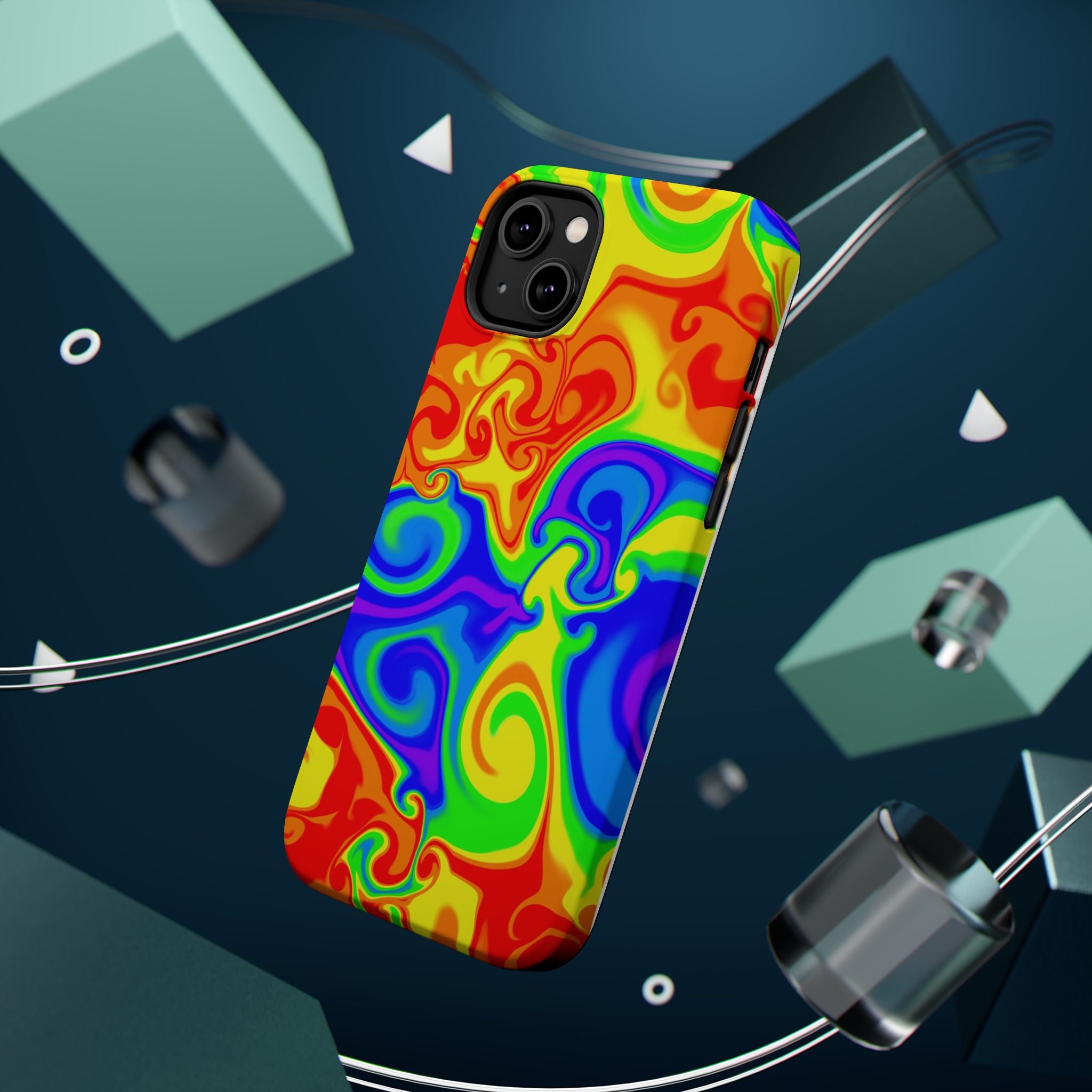 Psychedelic Swirl Magnetic Impact-Resistant Phone Case