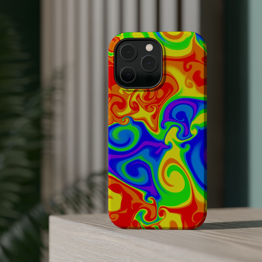 Psychedelic Swirl Magnetic Impact-Resistant Phone Case