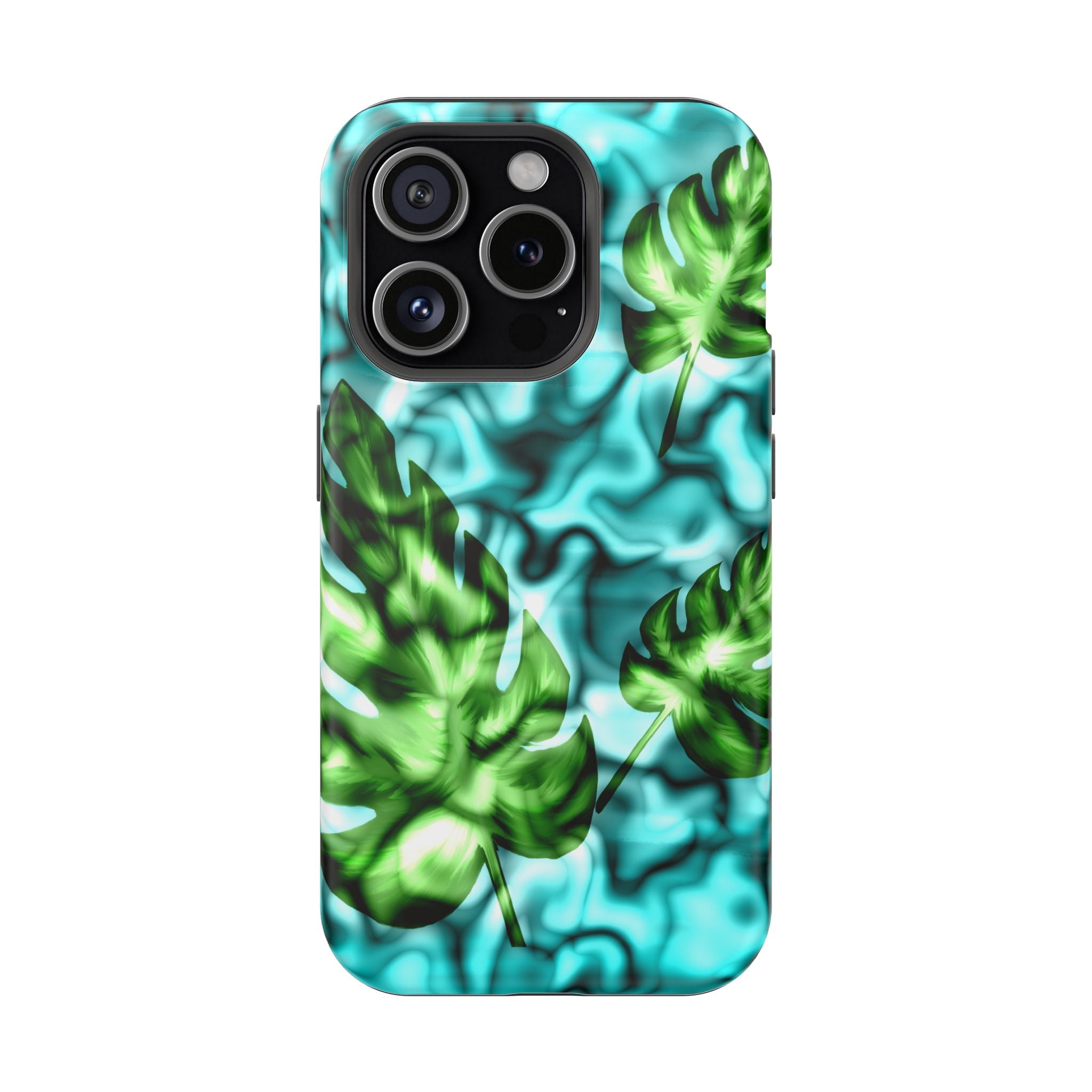 Phone Case — Tropical Monstera Leaves Magnetic Impact-Resistant Cover
