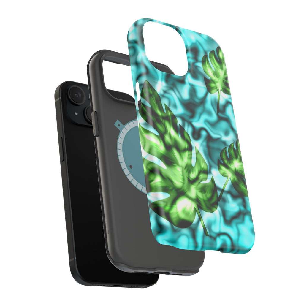 Phone Case — Tropical Monstera Leaves Magnetic Impact-Resistant Cover