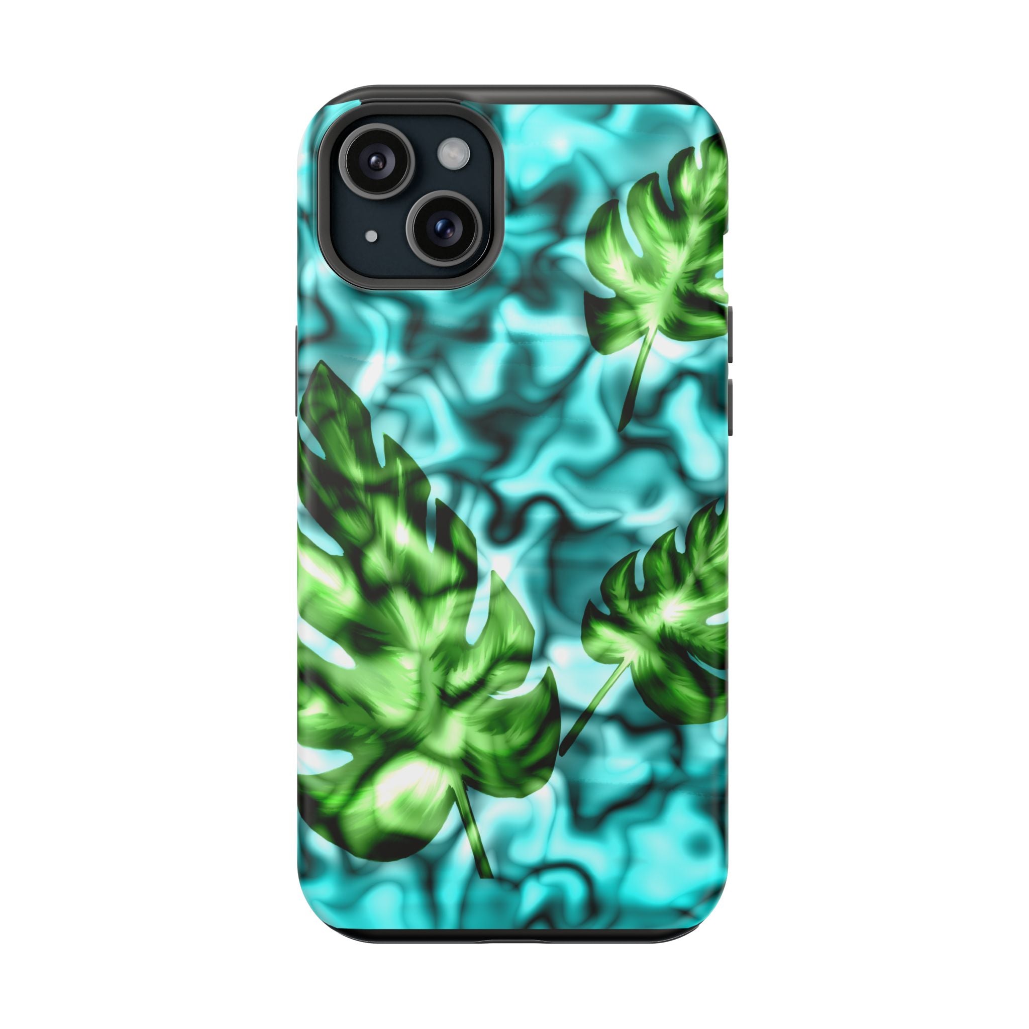 Phone Case — Tropical Monstera Leaves Magnetic Impact-Resistant Cover