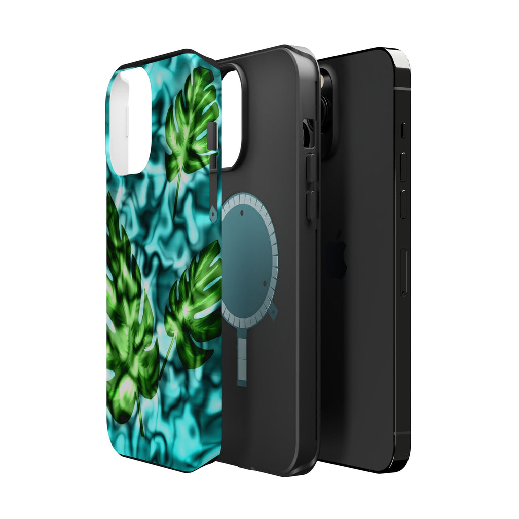 Phone Case — Tropical Monstera Leaves Magnetic Impact-Resistant Cover