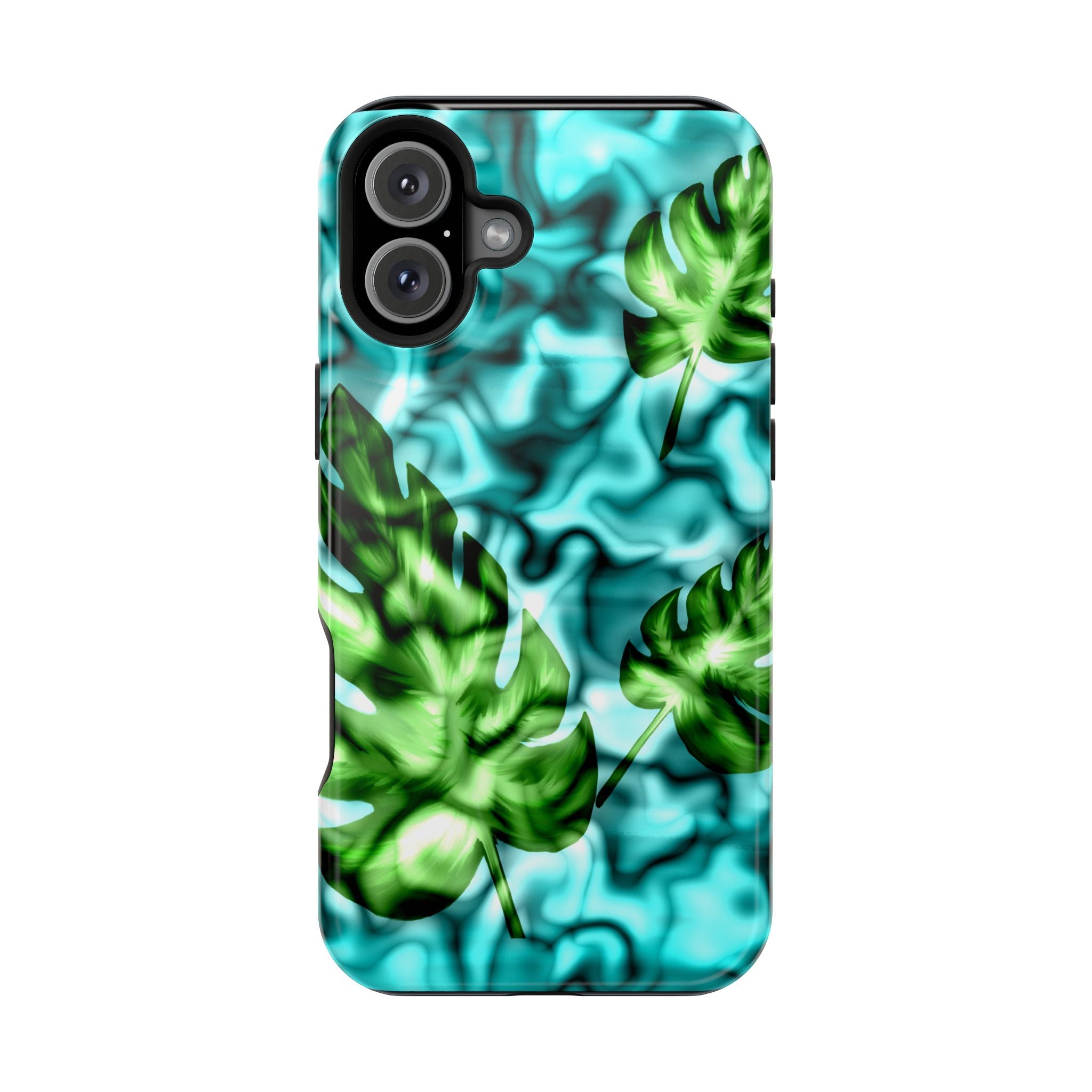 Phone Case — Tropical Monstera Leaves Magnetic Impact-Resistant Cover