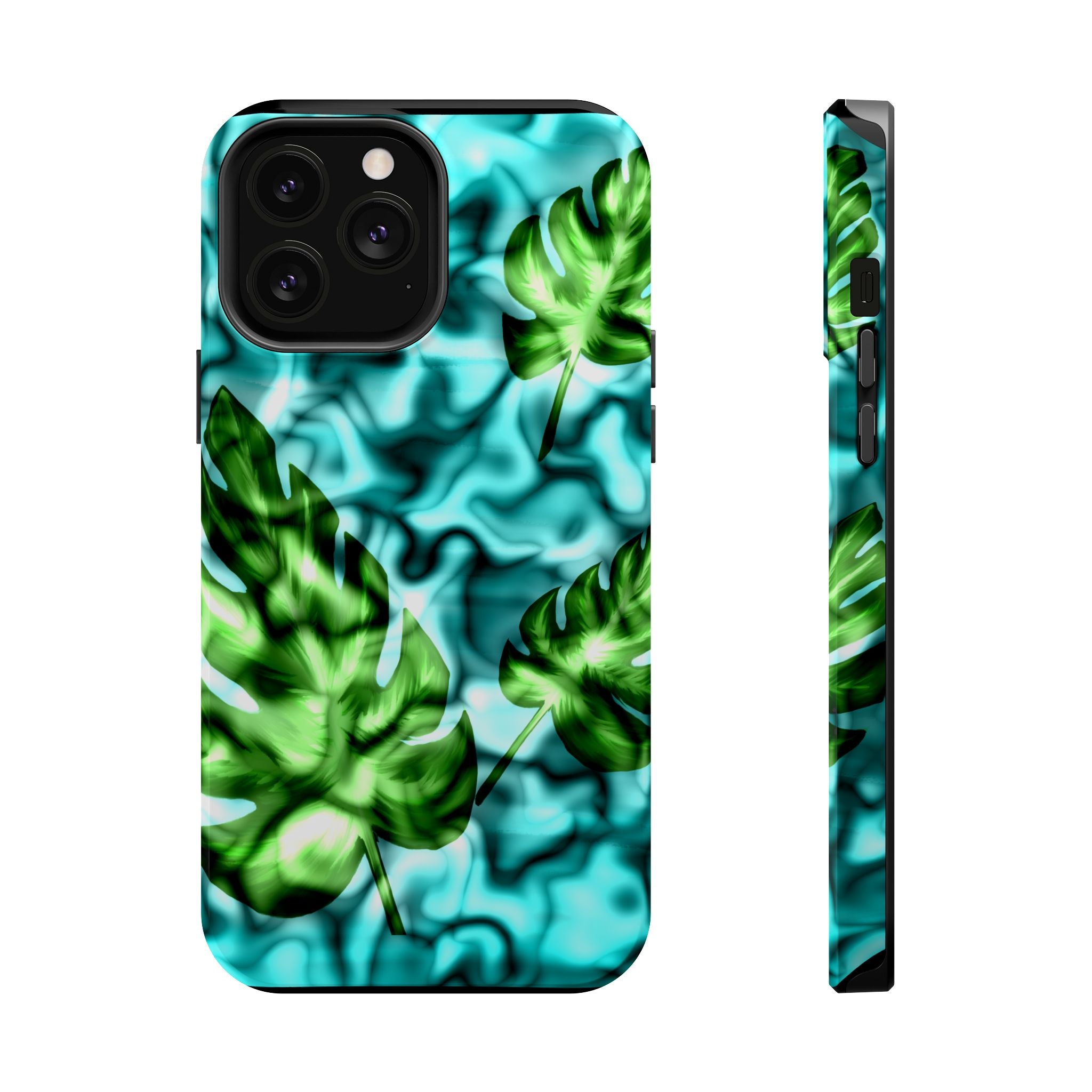 Phone Case — Tropical Monstera Leaves Magnetic Impact-Resistant Cover