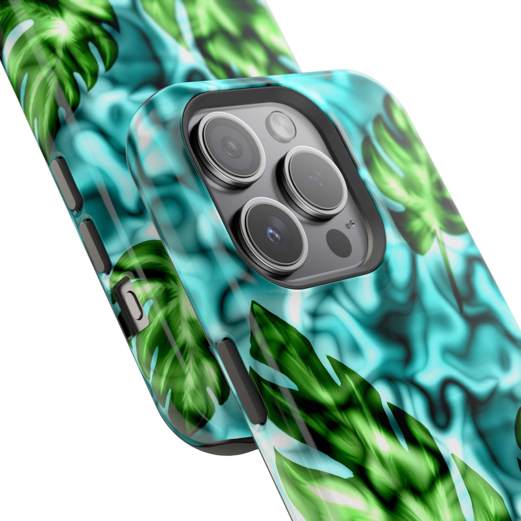 Phone Case — Tropical Monstera Leaves Magnetic Impact-Resistant Cover