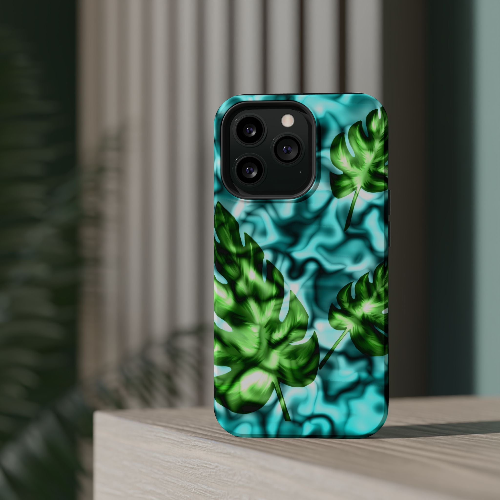 Phone Case — Tropical Monstera Leaves Magnetic Impact-Resistant Cover