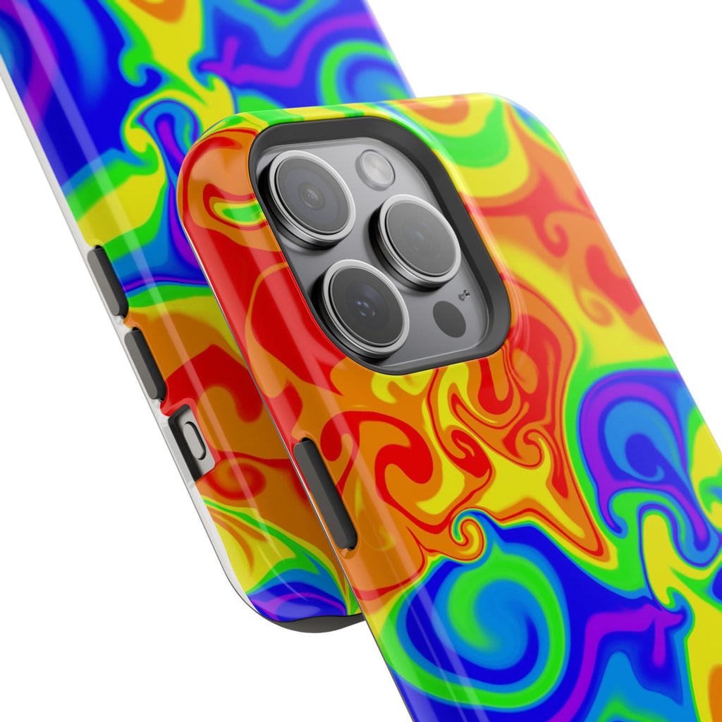 Psychedelic Swirl Magnetic Impact-Resistant Phone Case