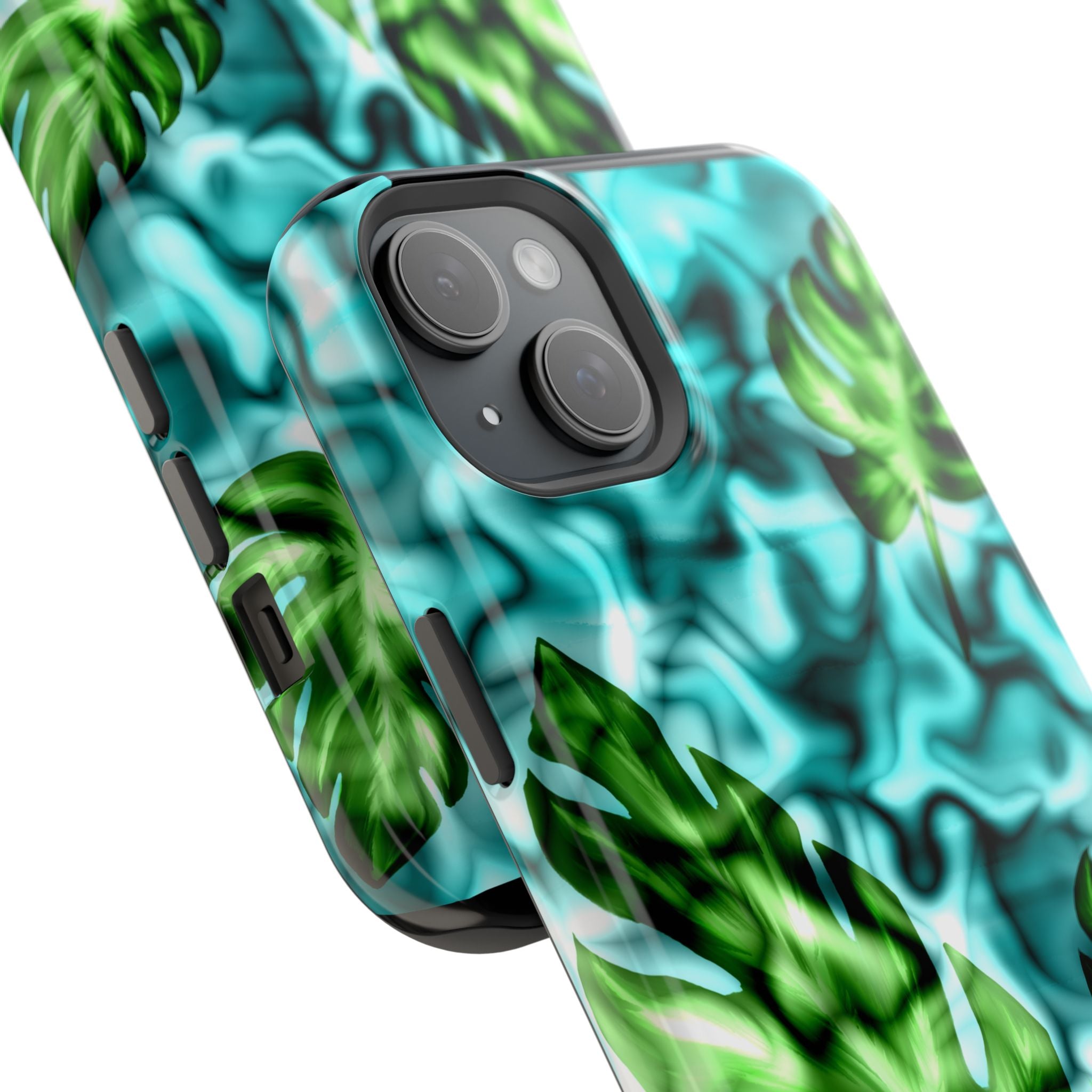 Phone Case — Tropical Monstera Leaves Magnetic Impact-Resistant Cover