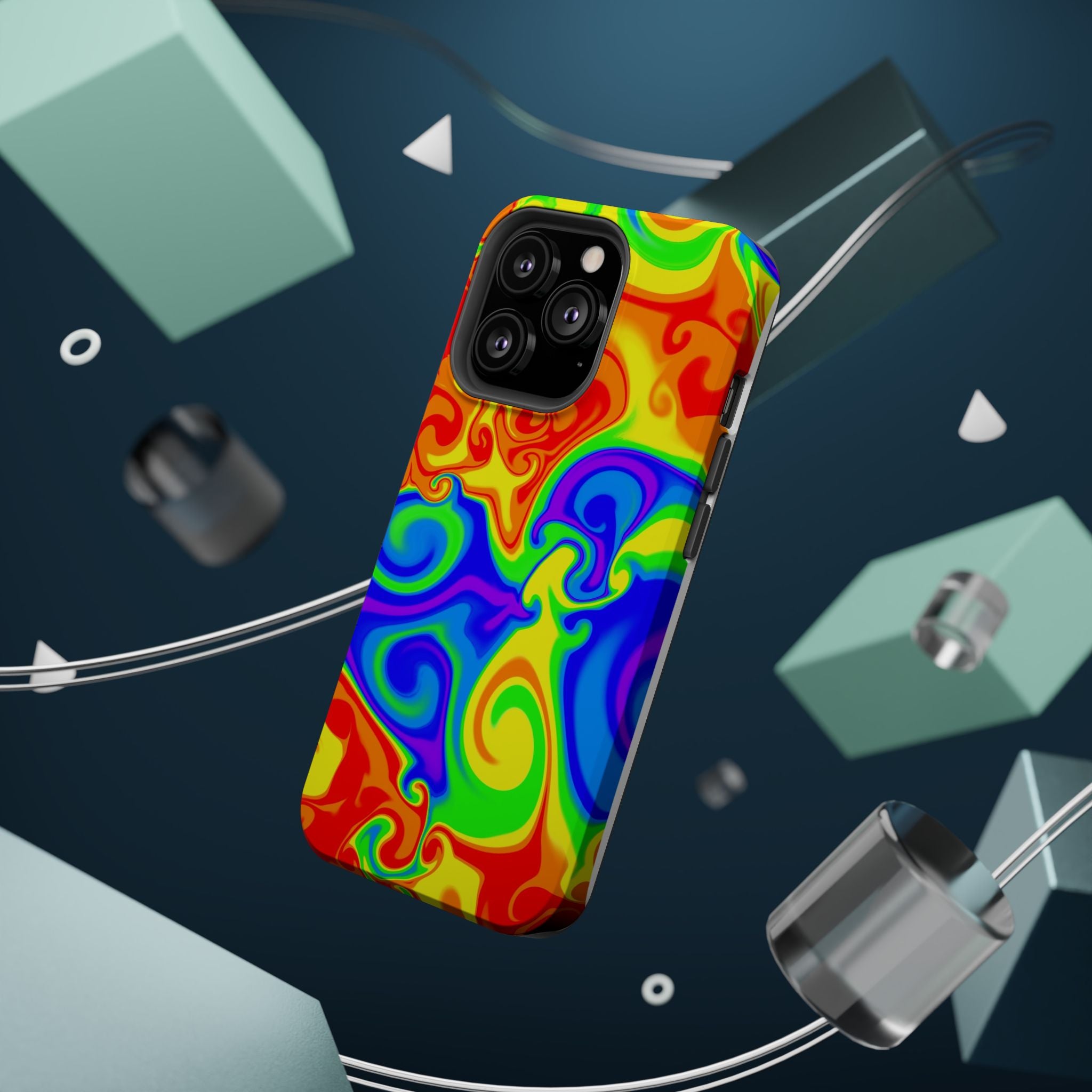 Psychedelic Swirl Magnetic Impact-Resistant Phone Case