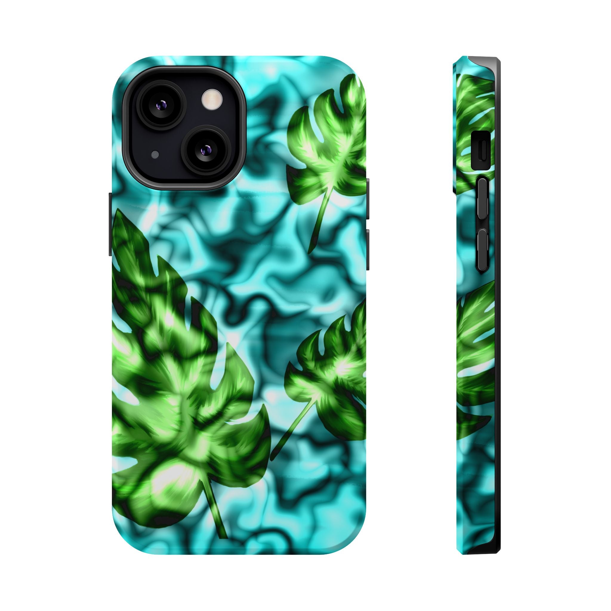 Phone Case — Tropical Monstera Leaves Magnetic Impact-Resistant Cover