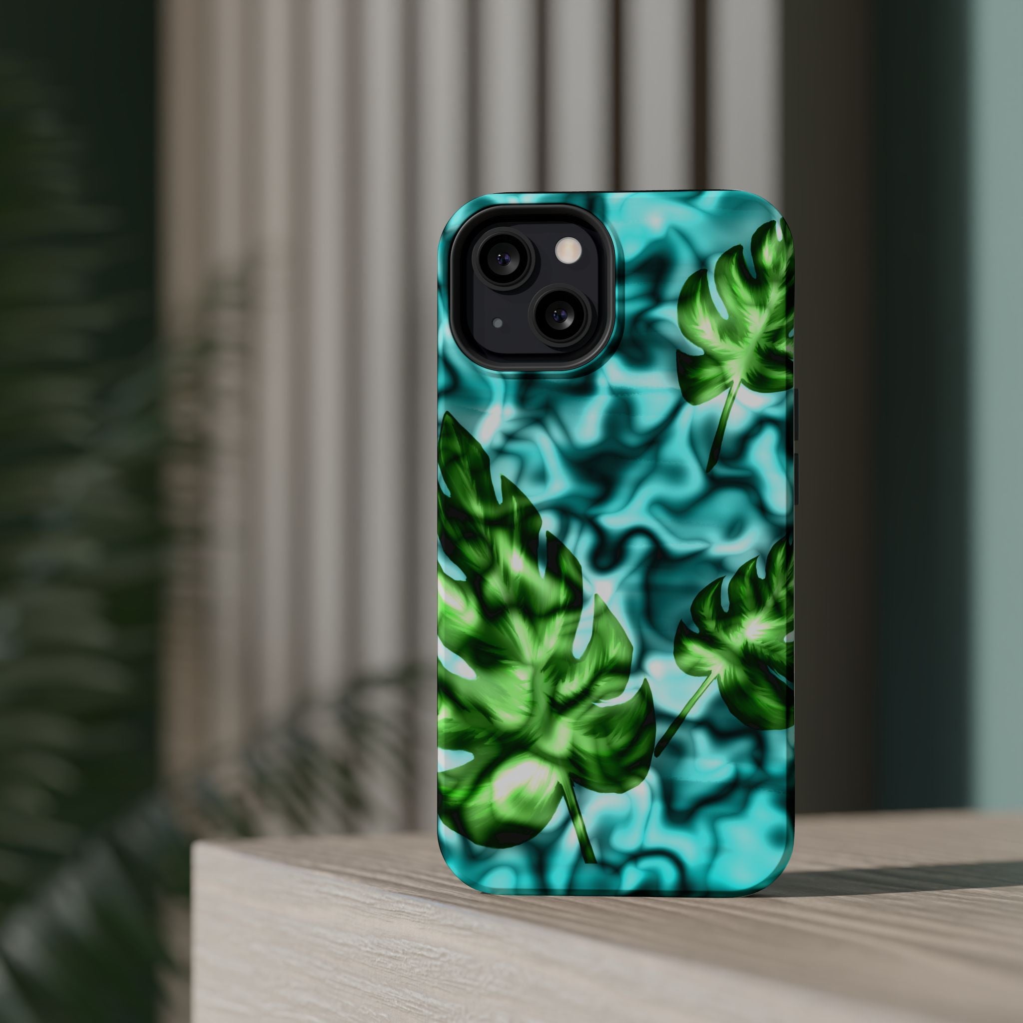 Phone Case — Tropical Monstera Leaves Magnetic Impact-Resistant Cover