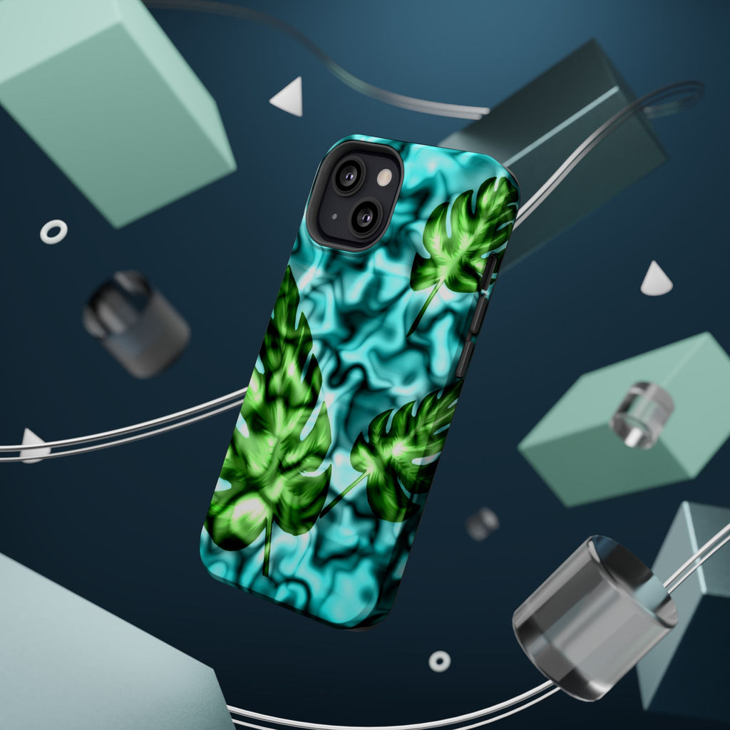 Phone Case — Tropical Monstera Leaves Magnetic Impact-Resistant Cover