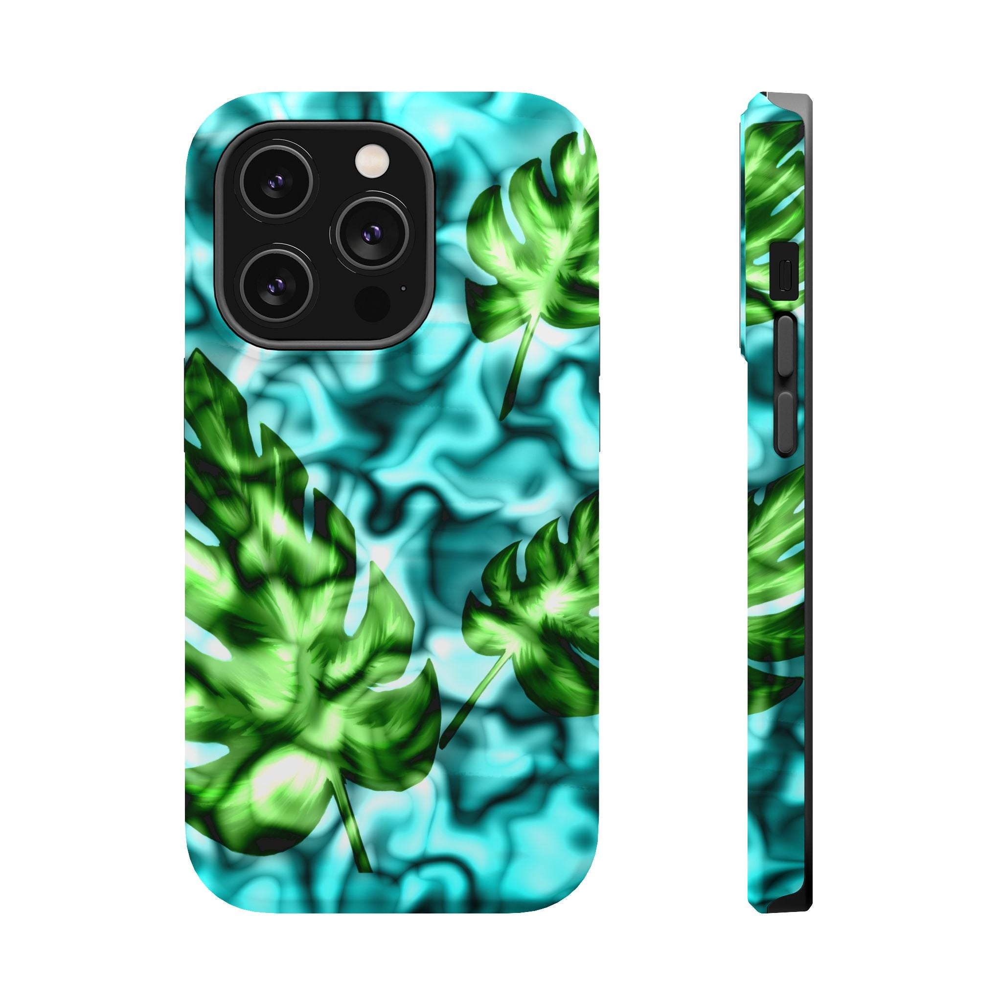 Phone Case — Tropical Monstera Leaves Magnetic Impact-Resistant Cover