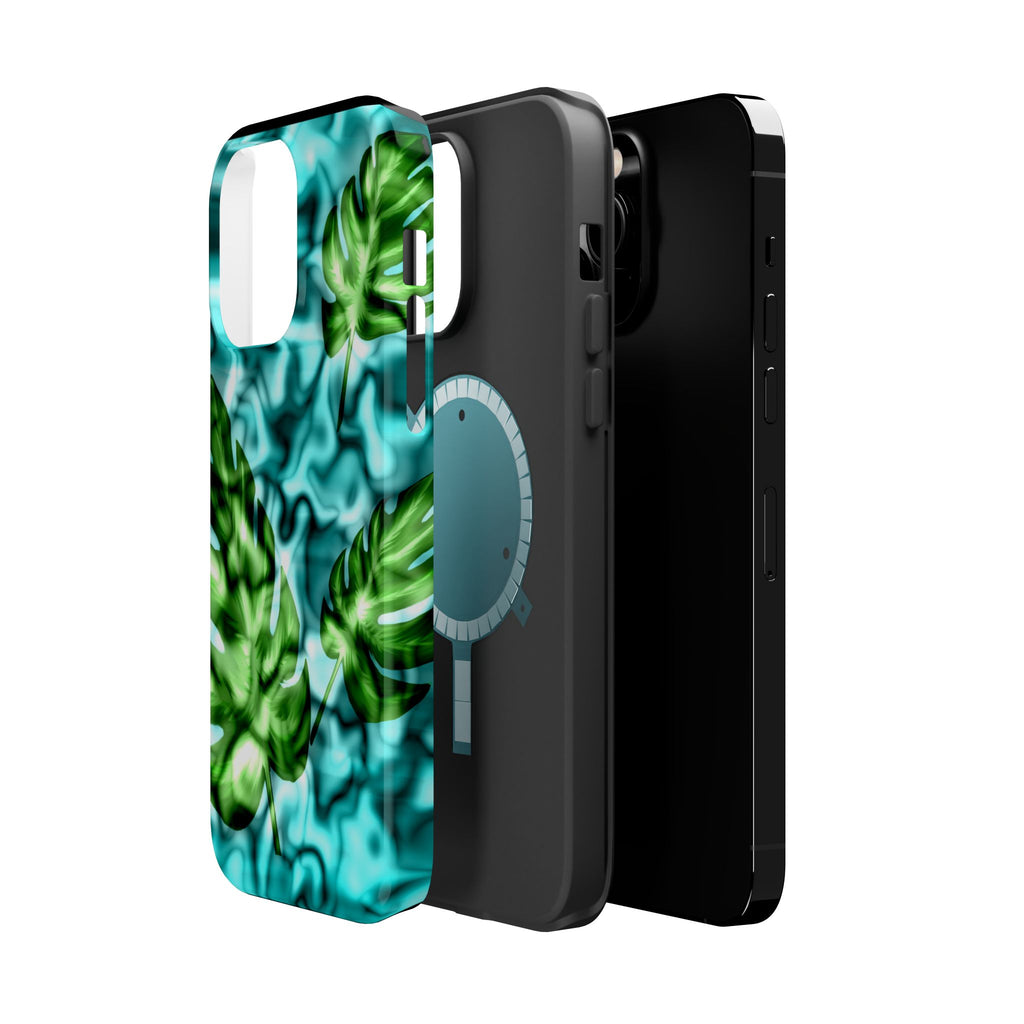 Phone Case — Tropical Monstera Leaves Magnetic Impact-Resistant Cover