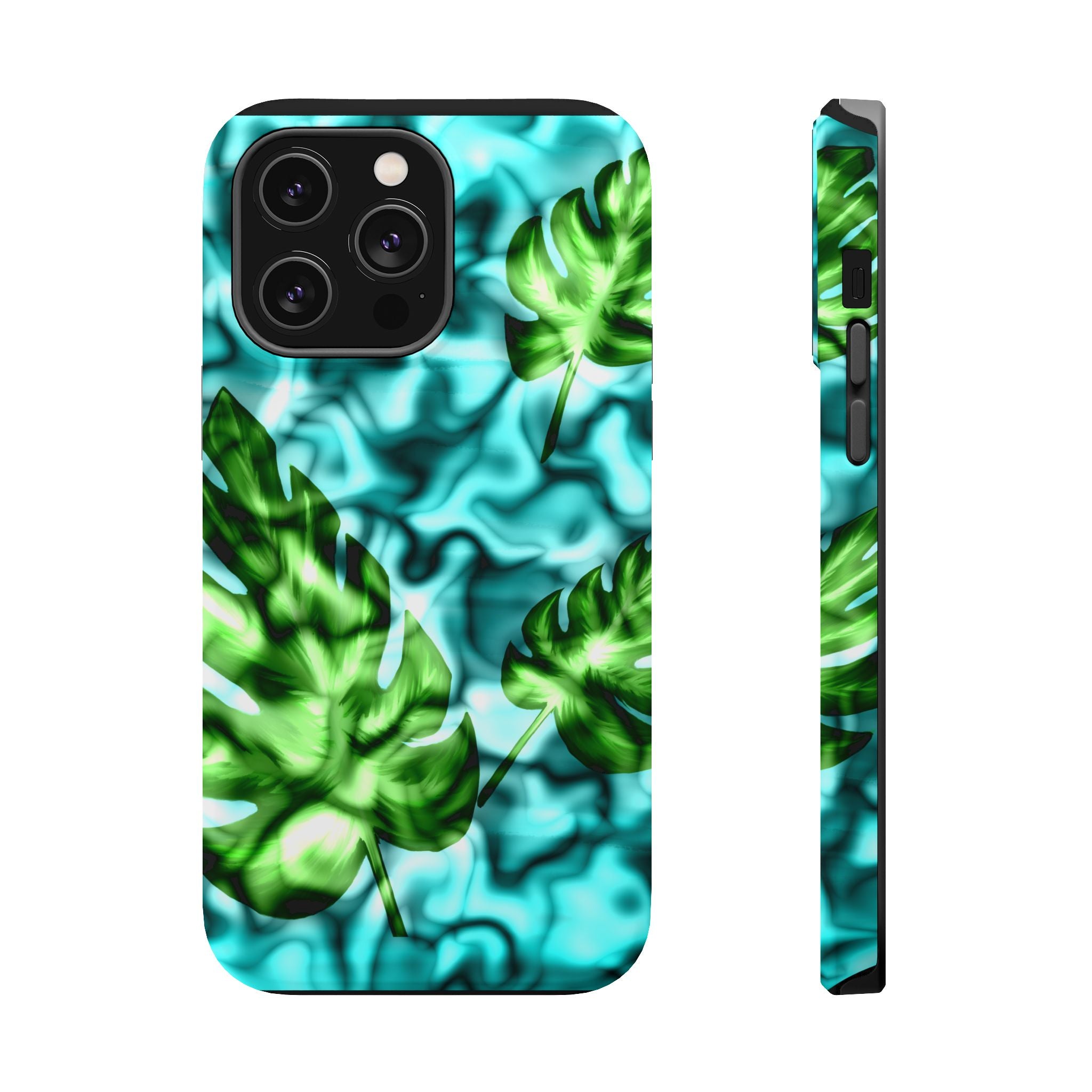 Phone Case — Tropical Monstera Leaves Magnetic Impact-Resistant Cover