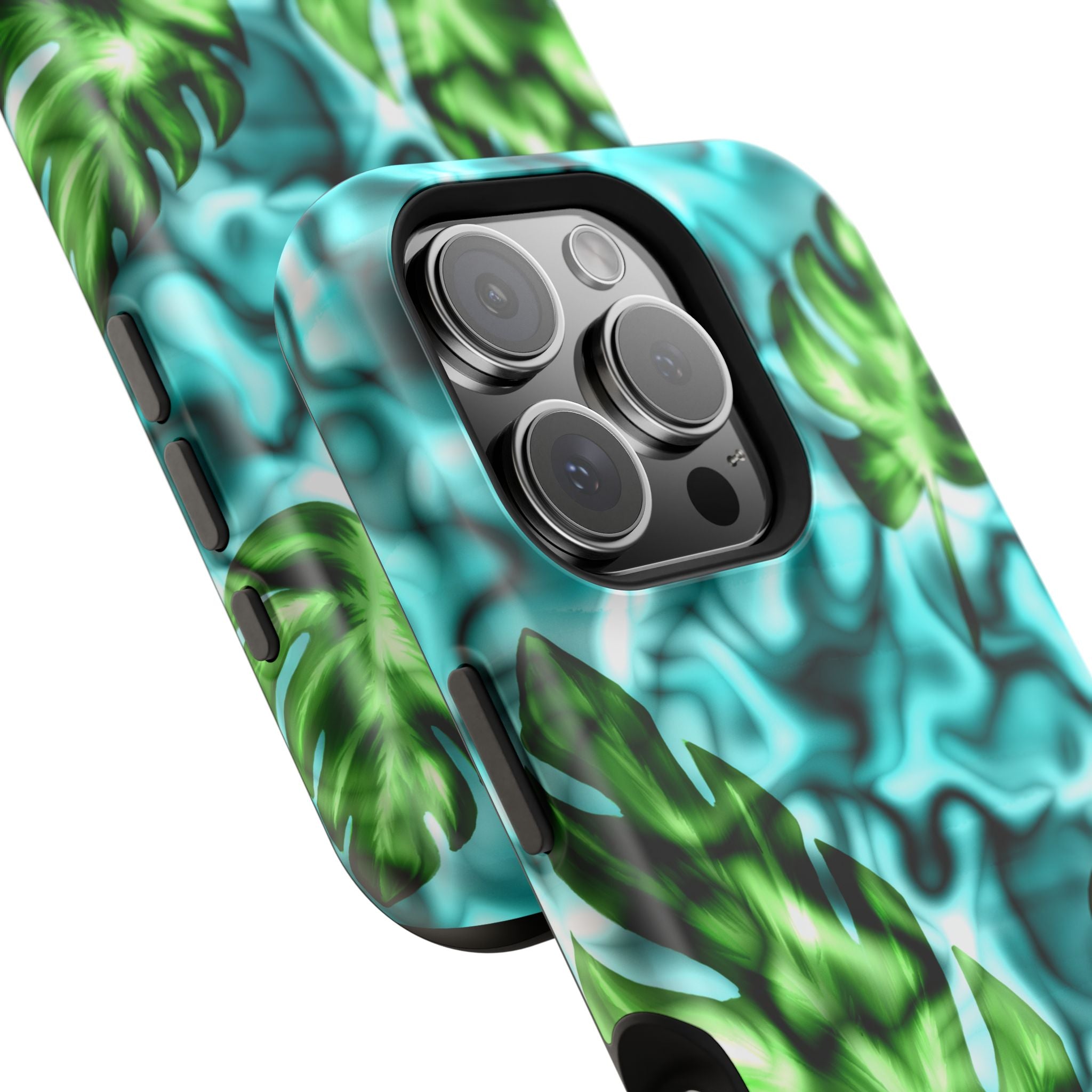 Phone Case — Tropical Monstera Leaves Magnetic Impact-Resistant Cover