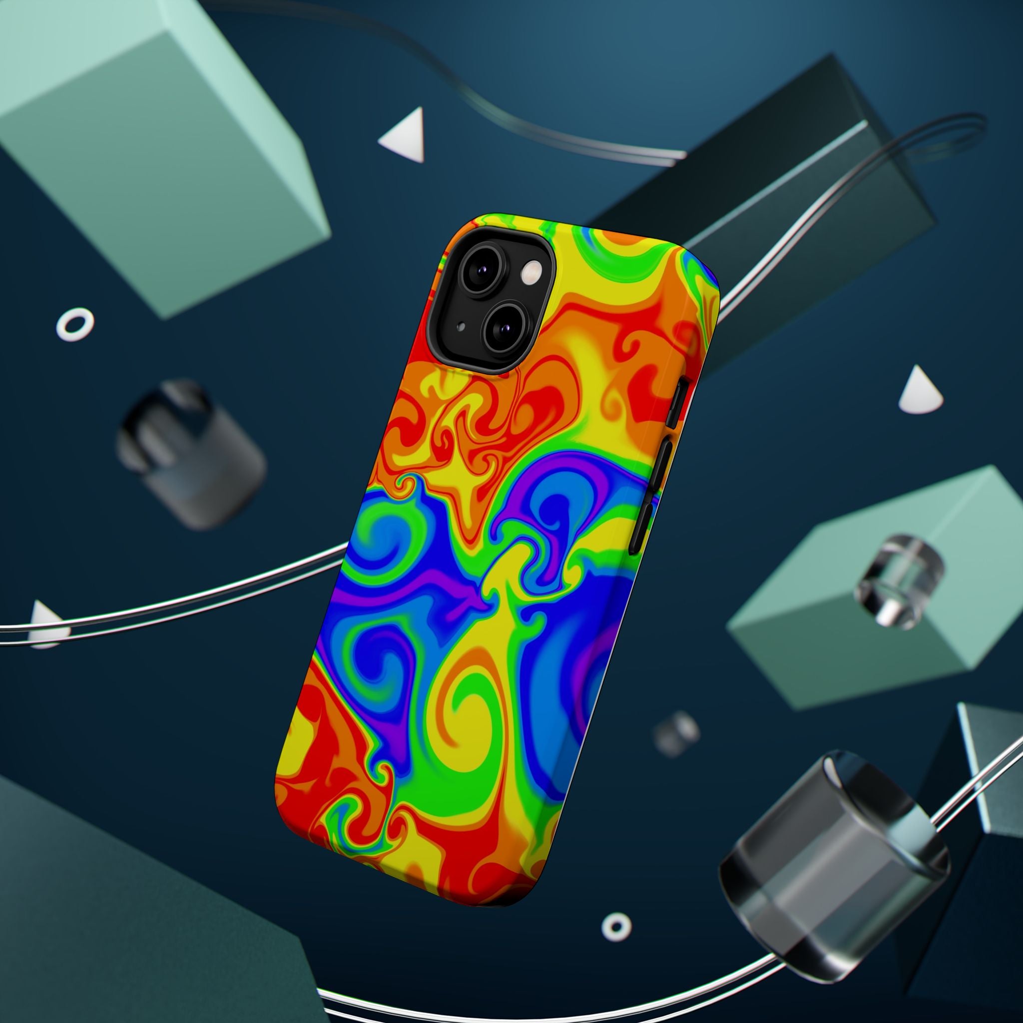 Psychedelic Swirl Magnetic Impact-Resistant Phone Case