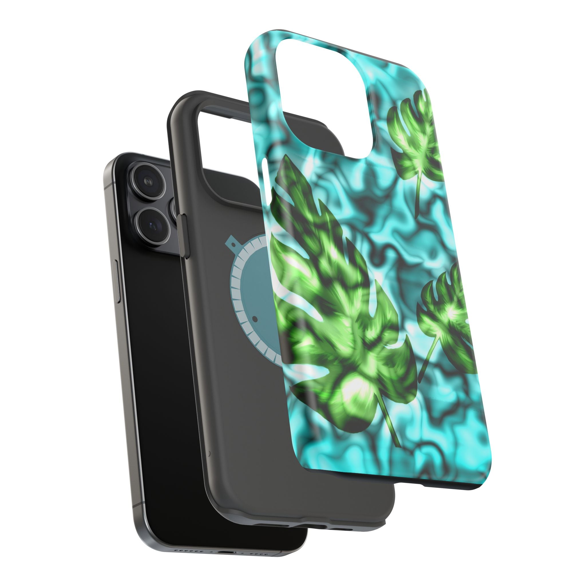 Phone Case — Tropical Monstera Leaves Magnetic Impact-Resistant Cover