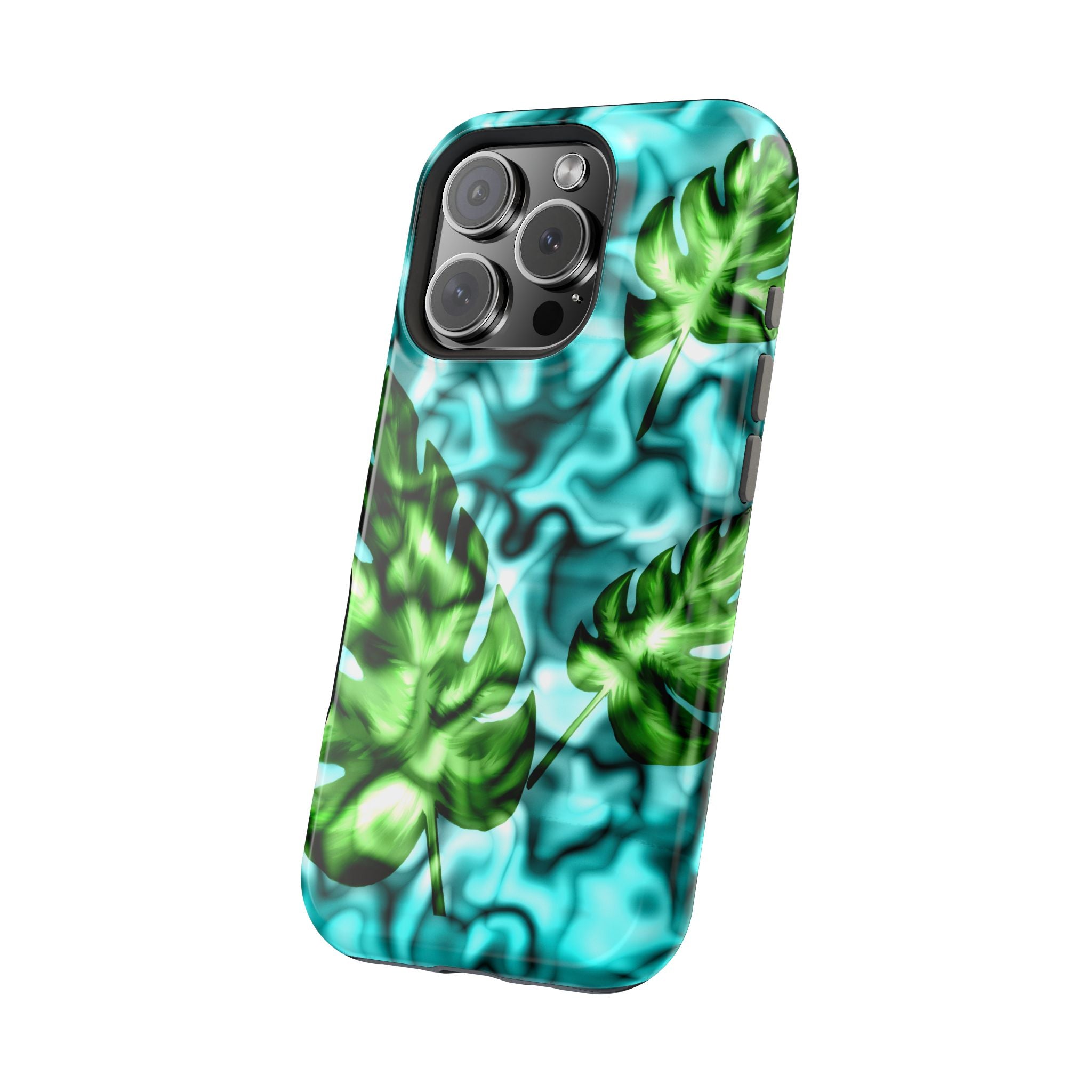 Phone Case — Tropical Monstera Leaves Magnetic Impact-Resistant Cover