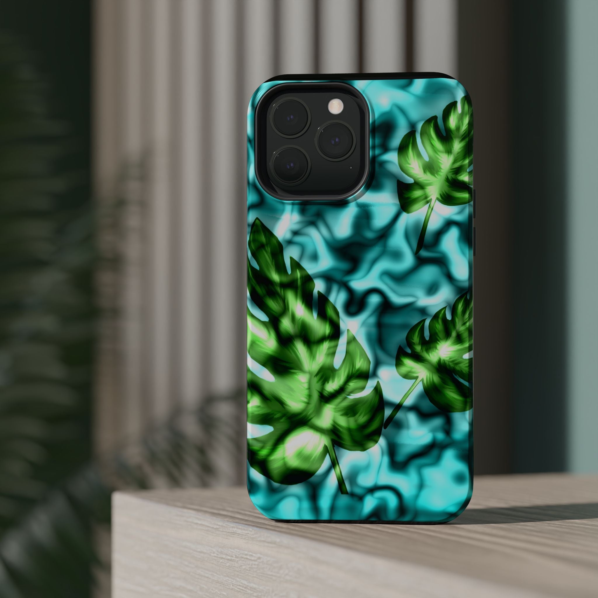Phone Case — Tropical Monstera Leaves Magnetic Impact-Resistant Cover