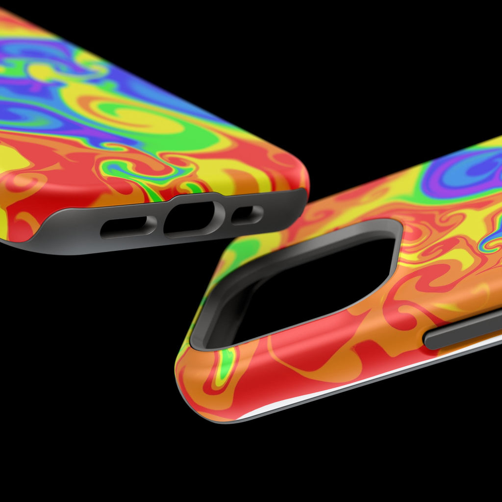 Psychedelic Swirl Magnetic Impact-Resistant Phone Case