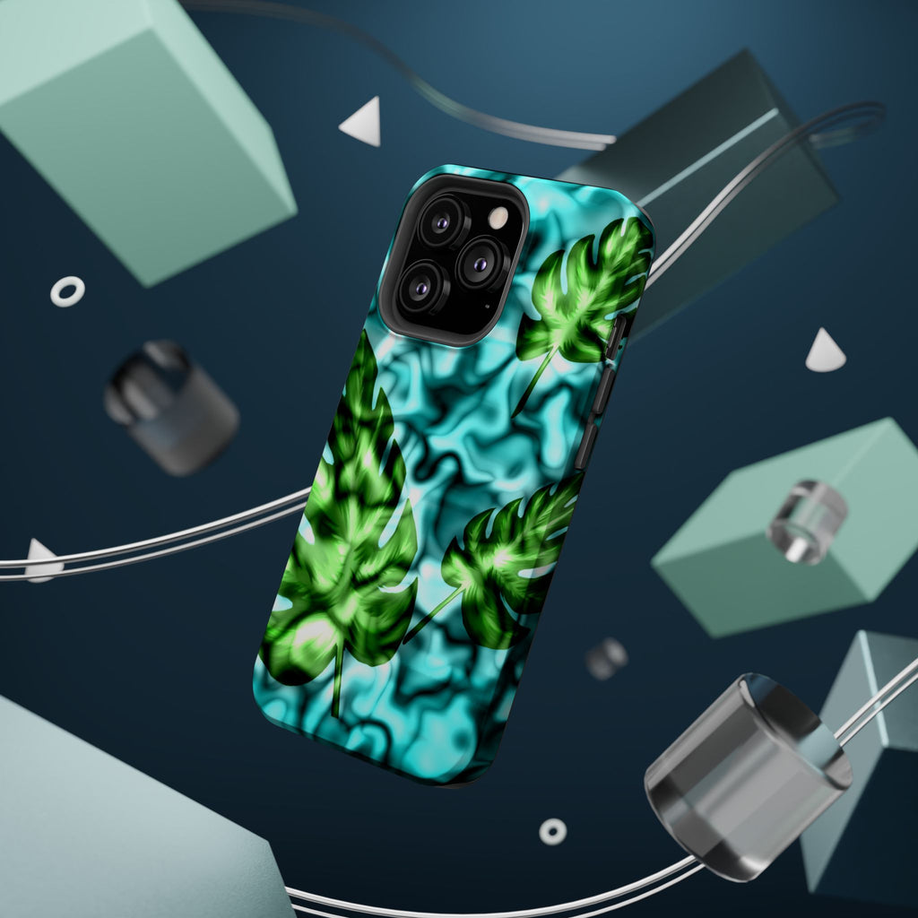 Phone Case — Tropical Monstera Leaves Magnetic Impact-Resistant Cover