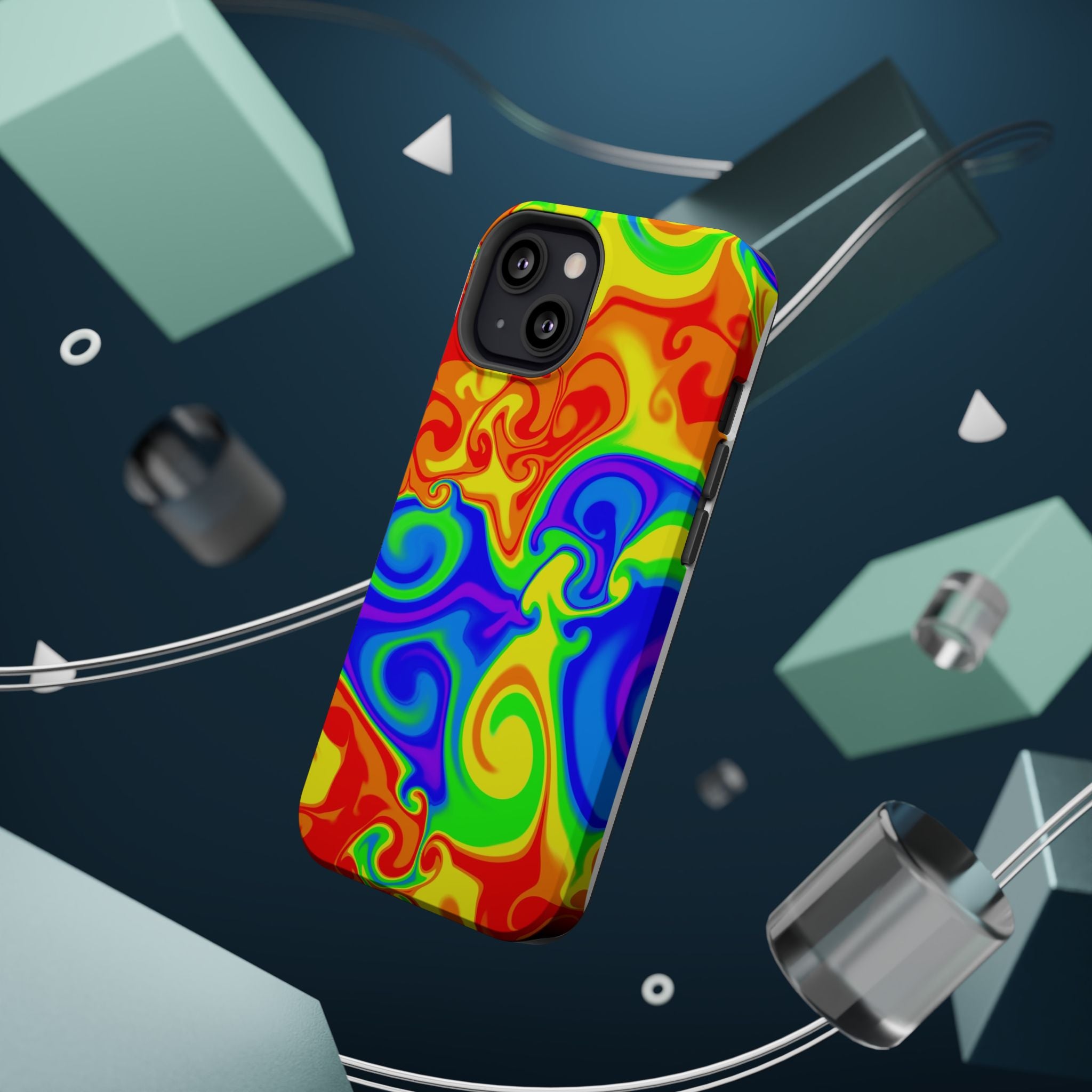Psychedelic Swirl Magnetic Impact-Resistant Phone Case