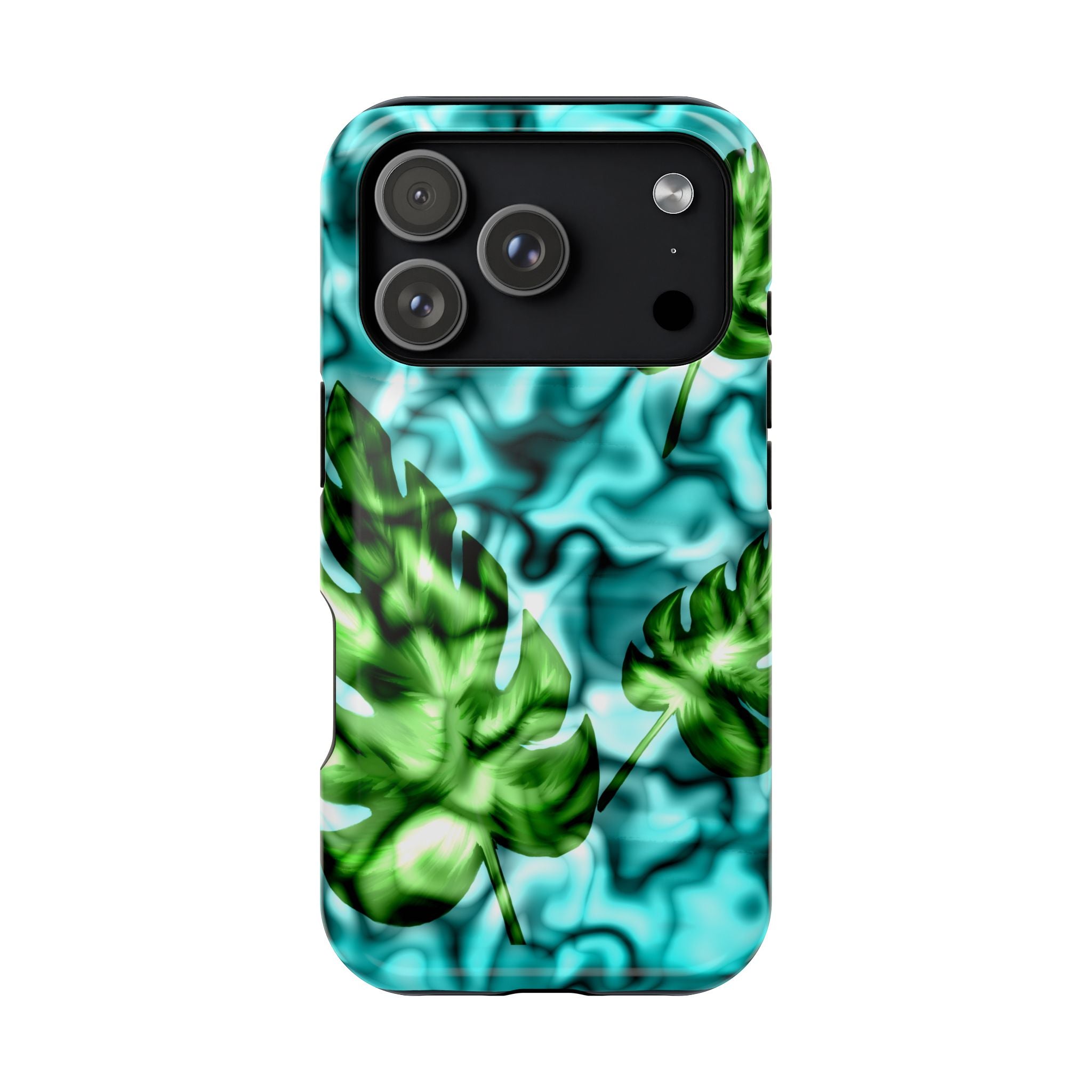 Phone Case — Tropical Monstera Leaves Magnetic Impact-Resistant Cover