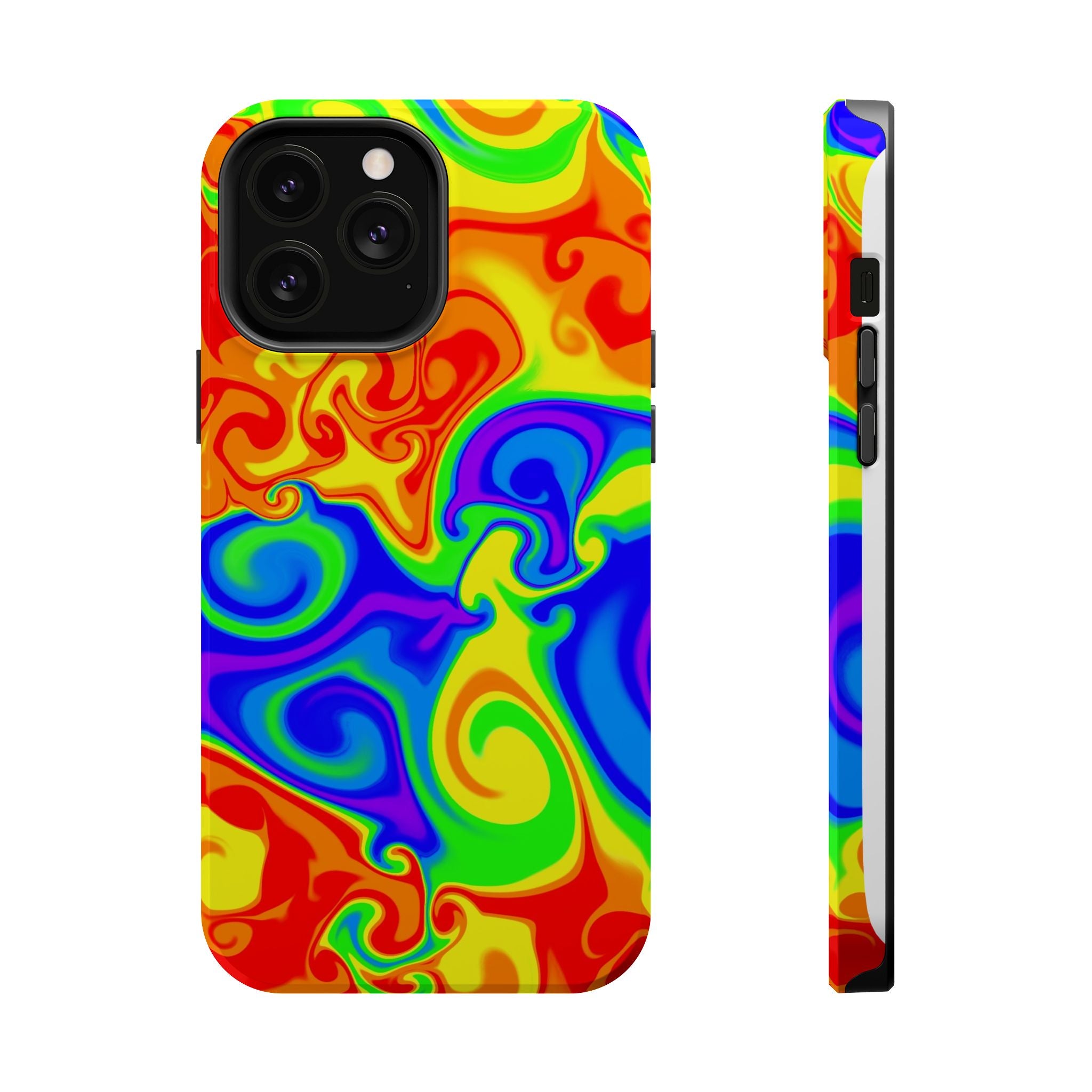 Psychedelic Swirl Magnetic Impact-Resistant Phone Case