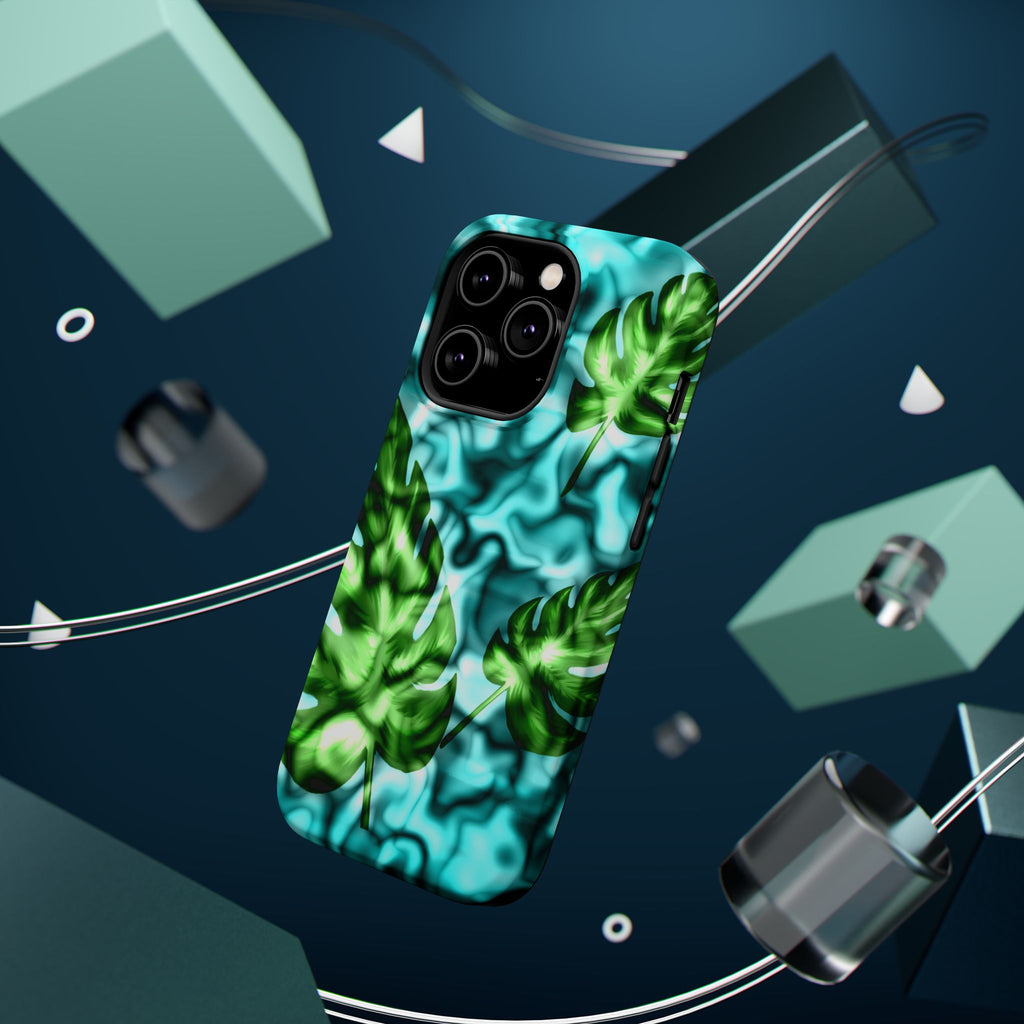 Phone Case — Tropical Monstera Leaves Magnetic Impact-Resistant Cover