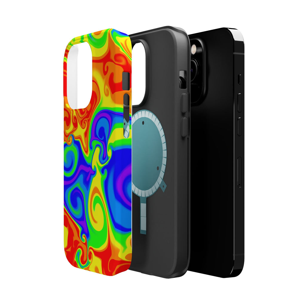 Psychedelic Swirl Magnetic Impact-Resistant Phone Case