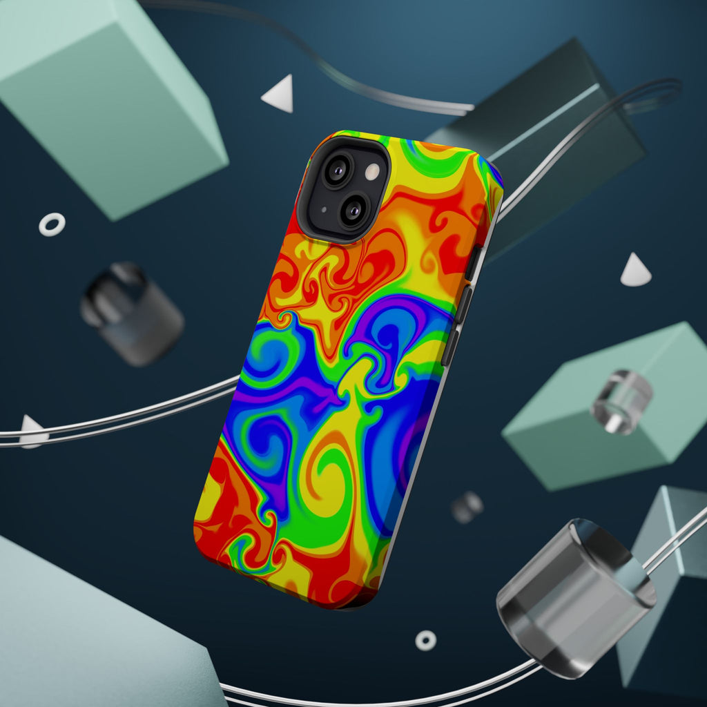 Psychedelic Swirl Magnetic Impact-Resistant Phone Case