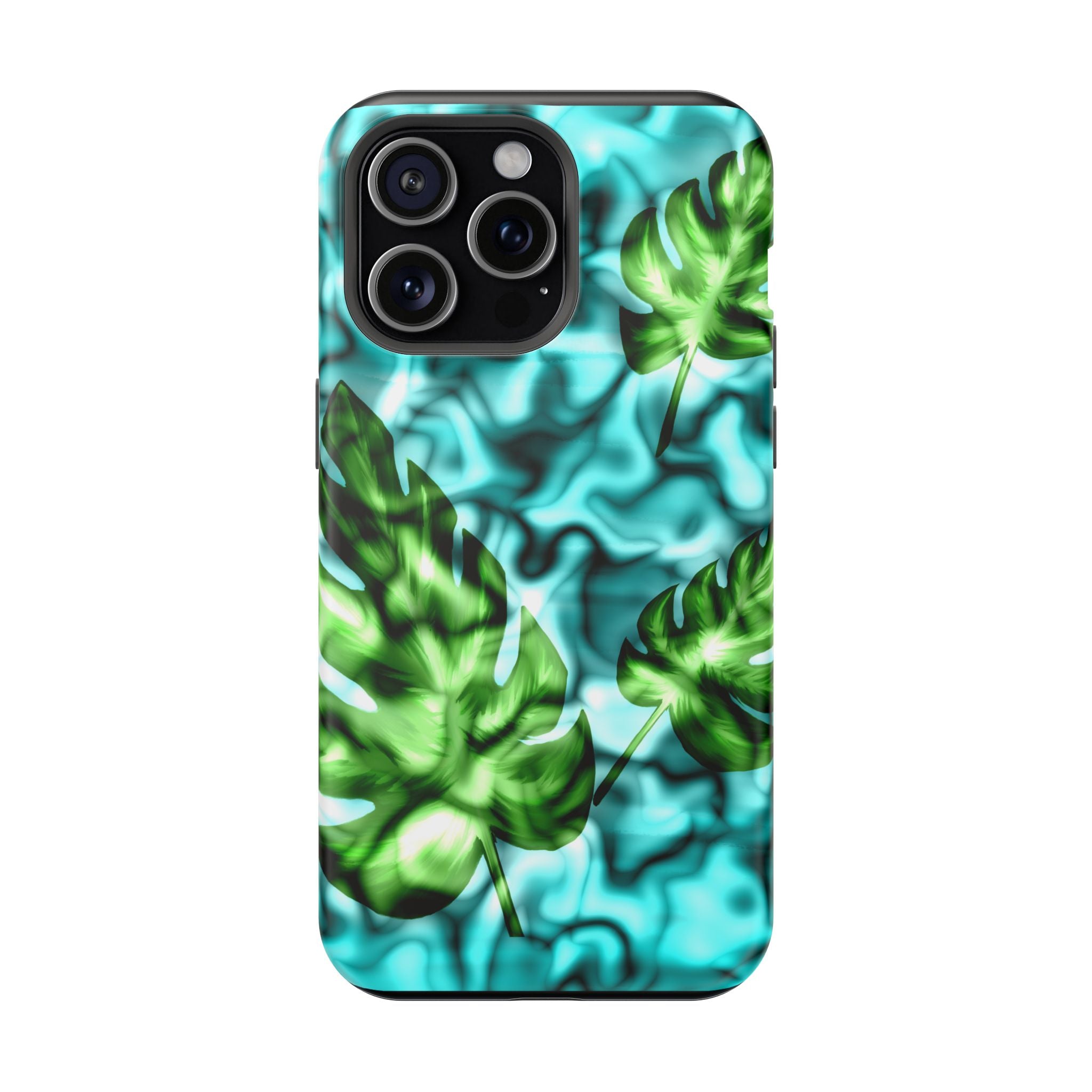 Phone Case — Tropical Monstera Leaves Magnetic Impact-Resistant Cover