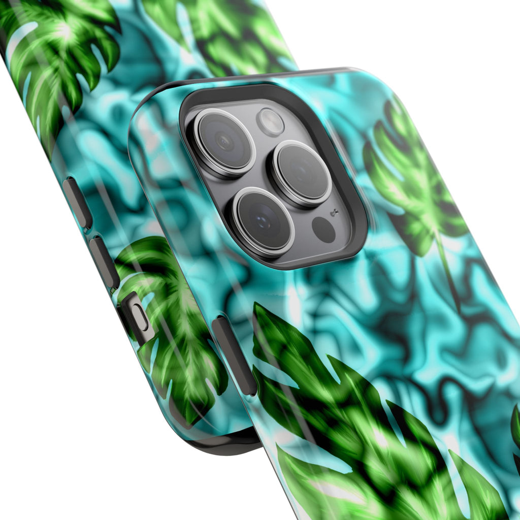 Phone Case — Tropical Monstera Leaves Magnetic Impact-Resistant Cover