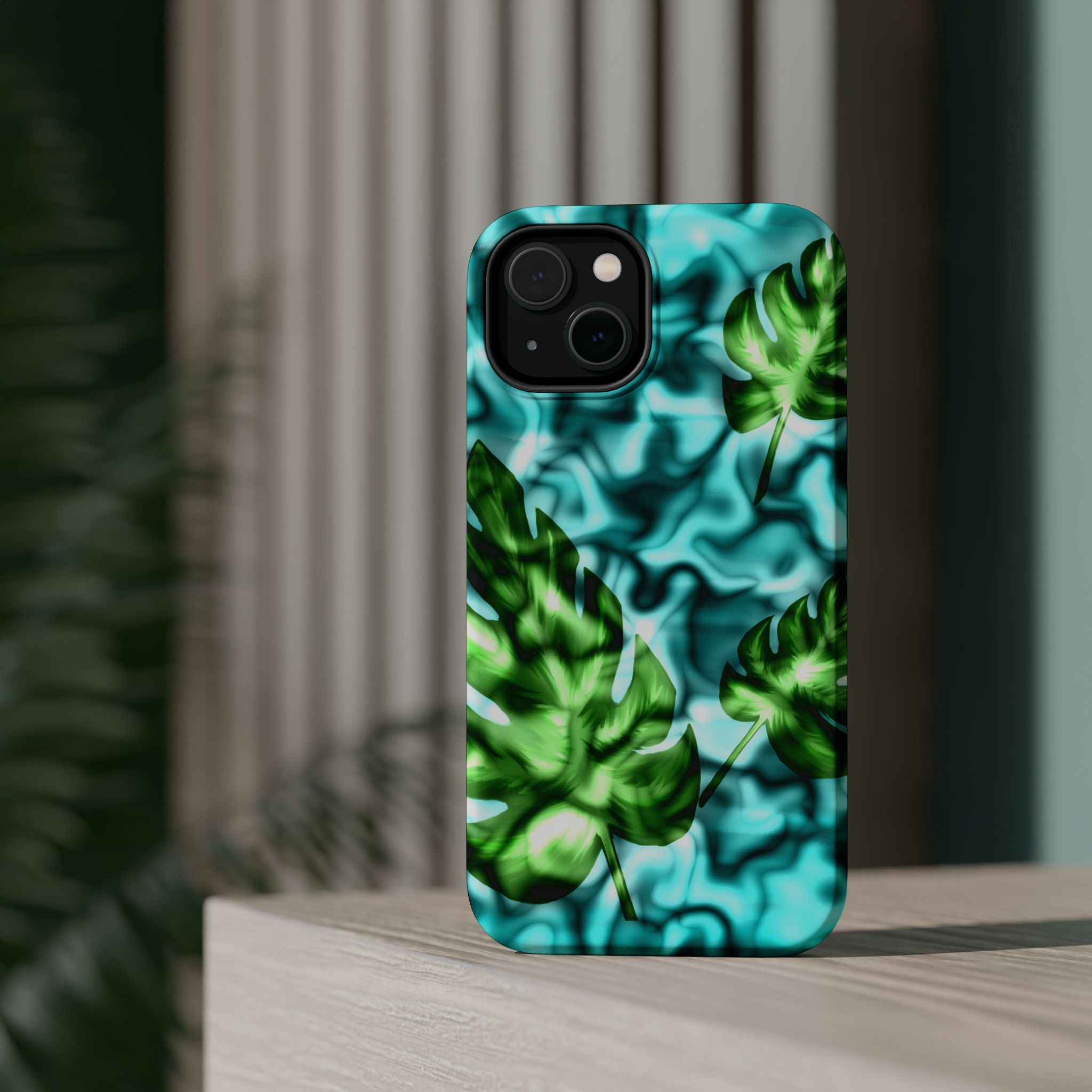 Phone Case — Tropical Monstera Leaves Magnetic Impact-Resistant Cover