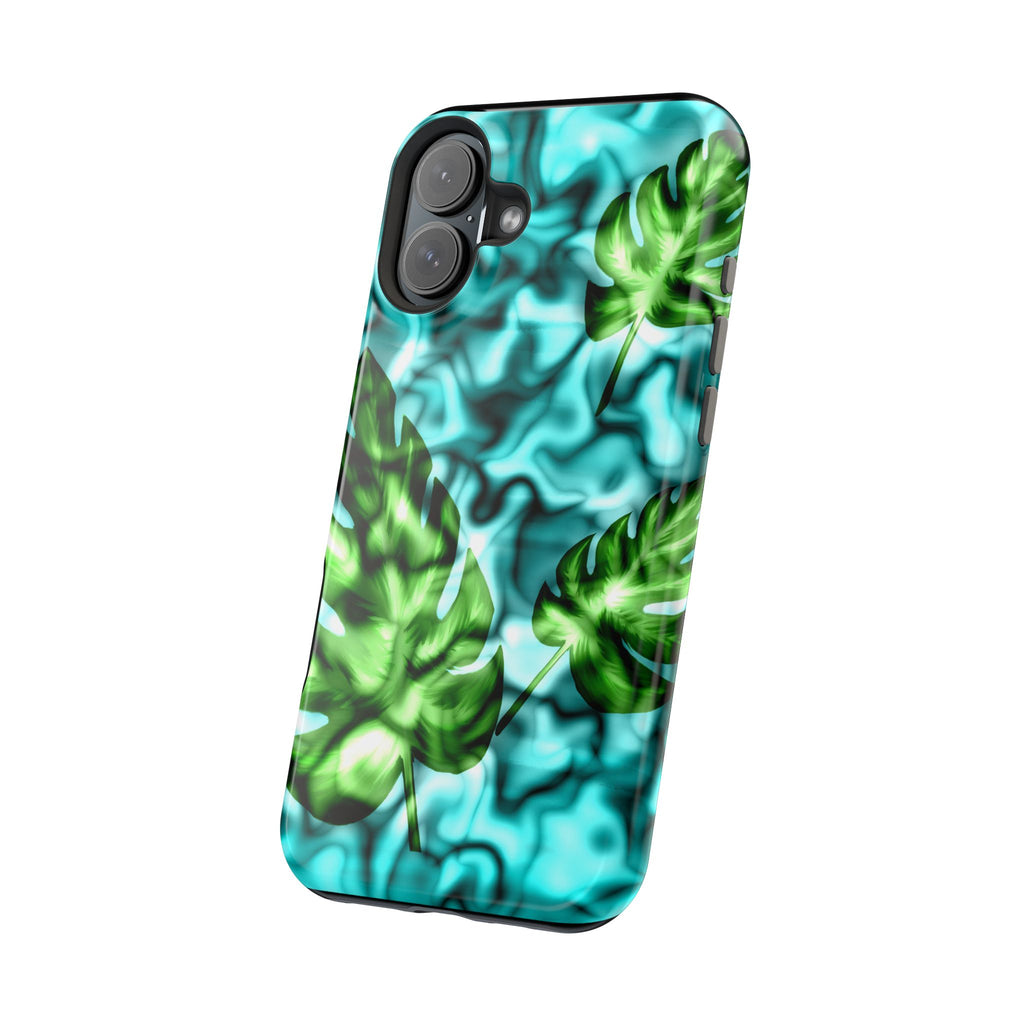 Phone Case — Tropical Monstera Leaves Magnetic Impact-Resistant Cover