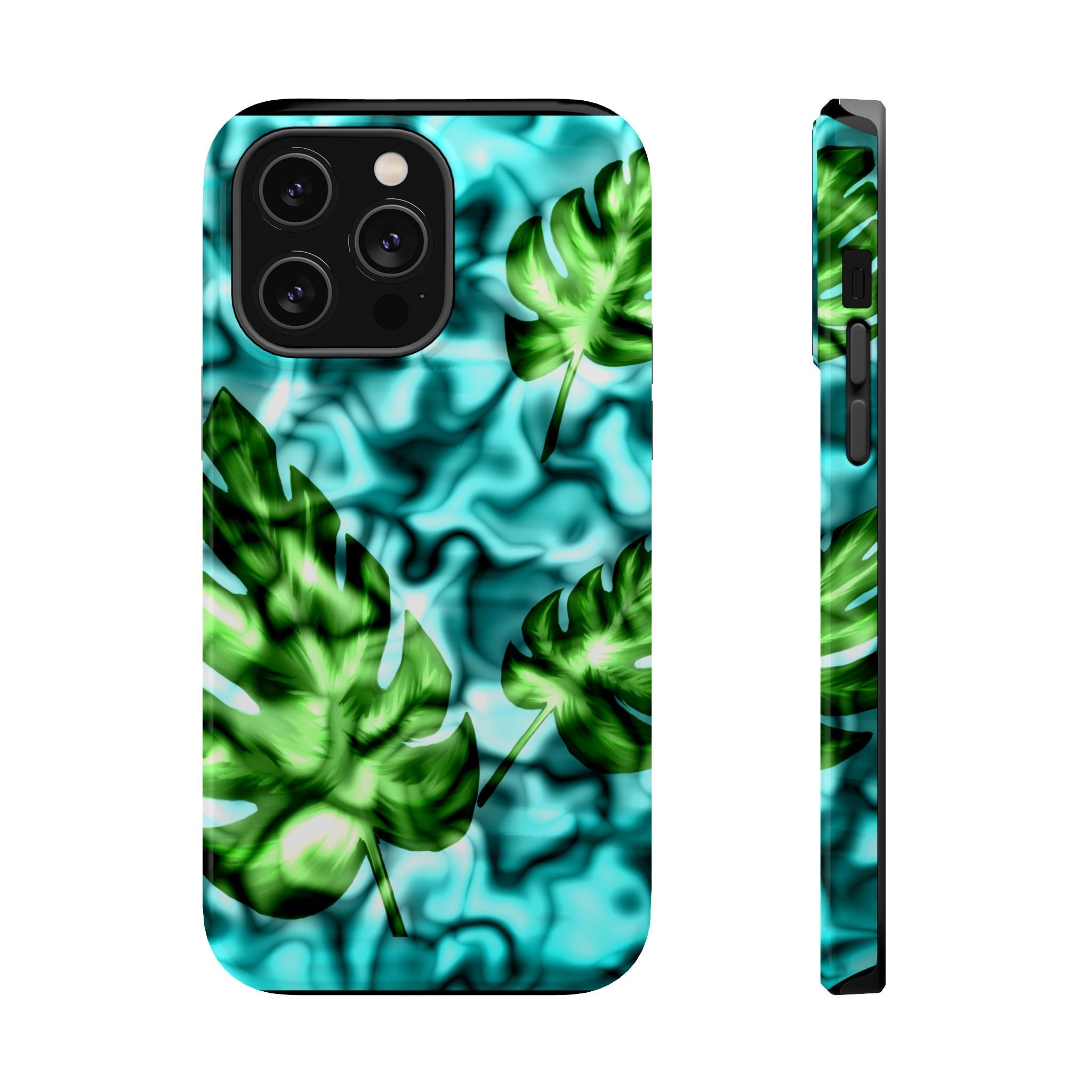 Phone Case — Tropical Monstera Leaves Magnetic Impact-Resistant Cover