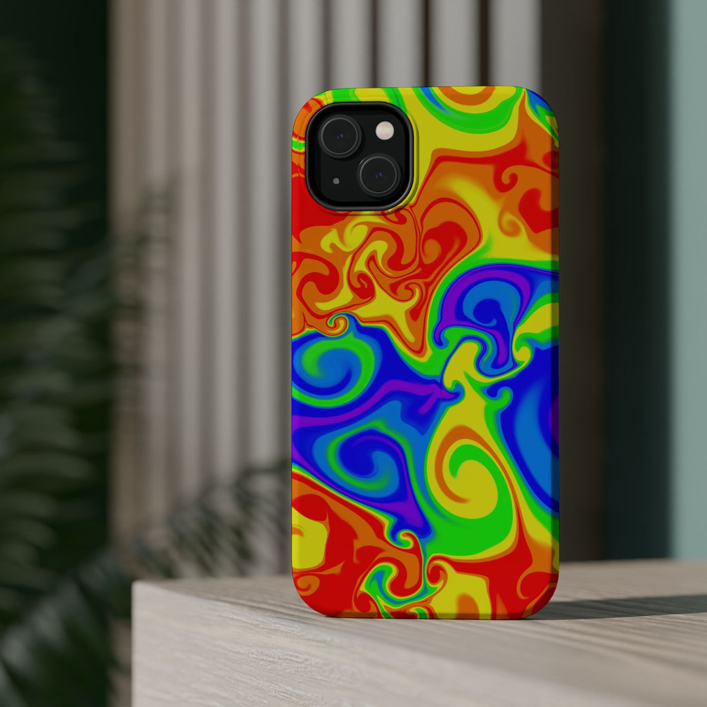 Psychedelic Swirl Magnetic Impact-Resistant Phone Case