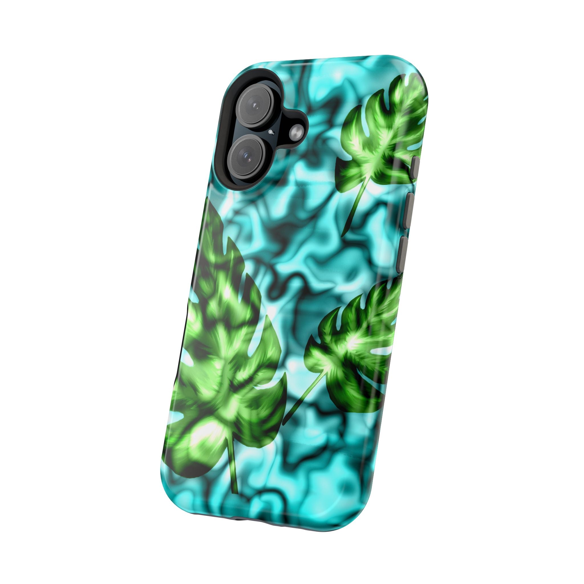 Phone Case — Tropical Monstera Leaves Magnetic Impact-Resistant Cover