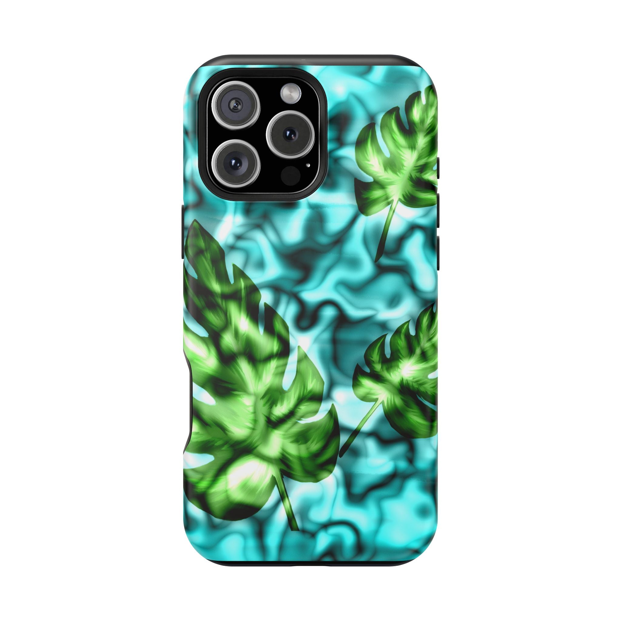 Phone Case — Tropical Monstera Leaves Magnetic Impact-Resistant Cover