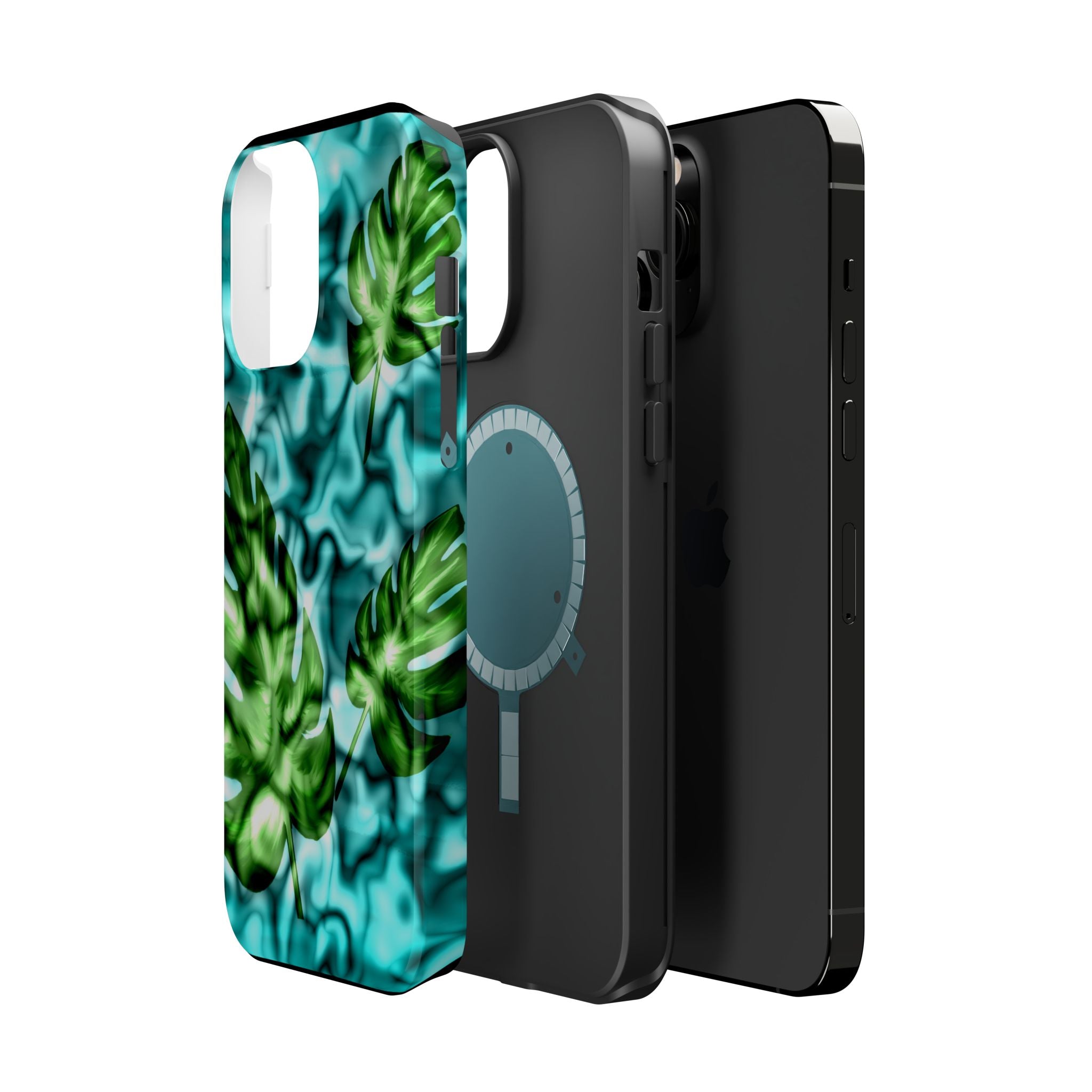 Phone Case — Tropical Monstera Leaves Magnetic Impact-Resistant Cover